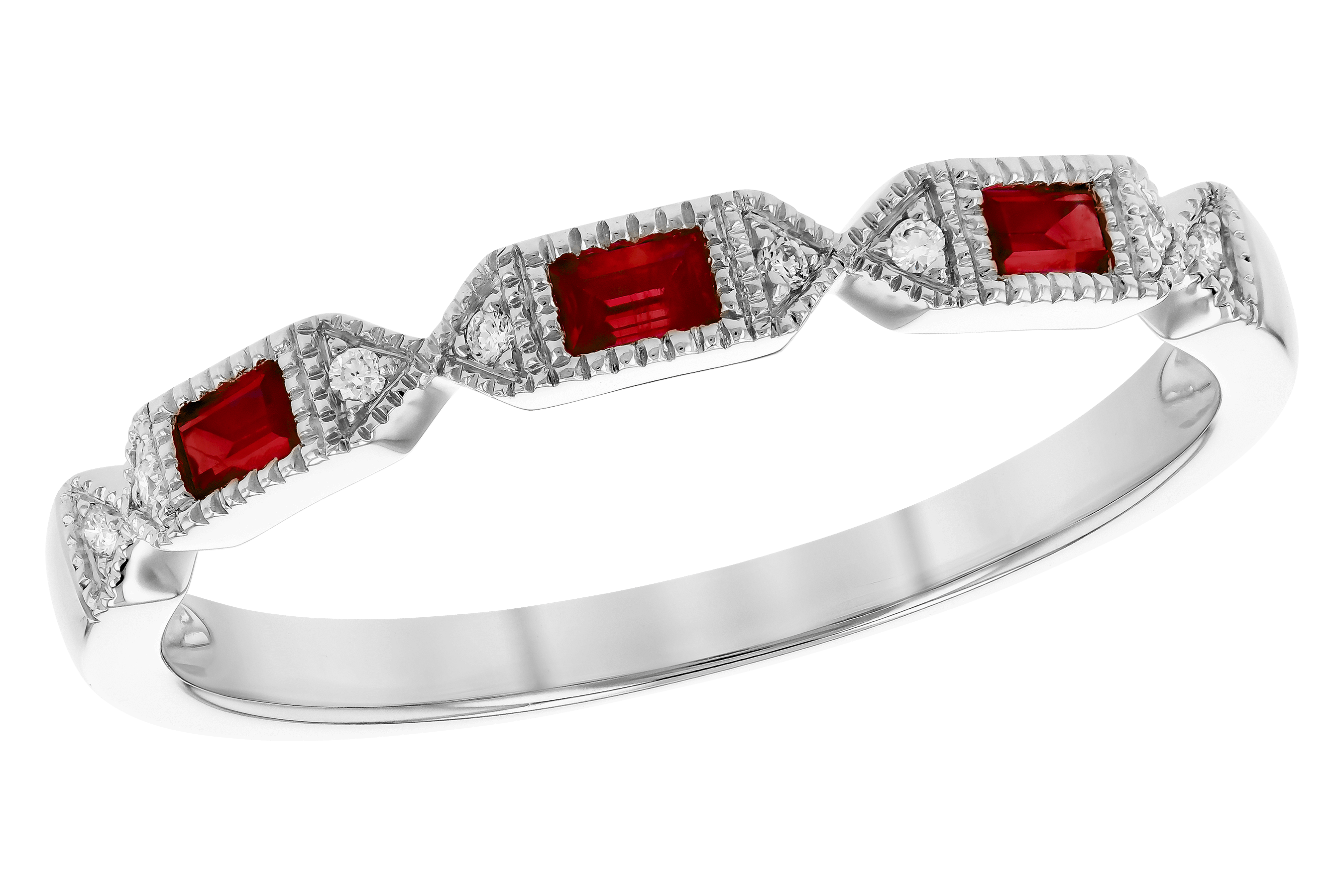 K282-03442: LDS WED RG .12 RUBY .14 TGW