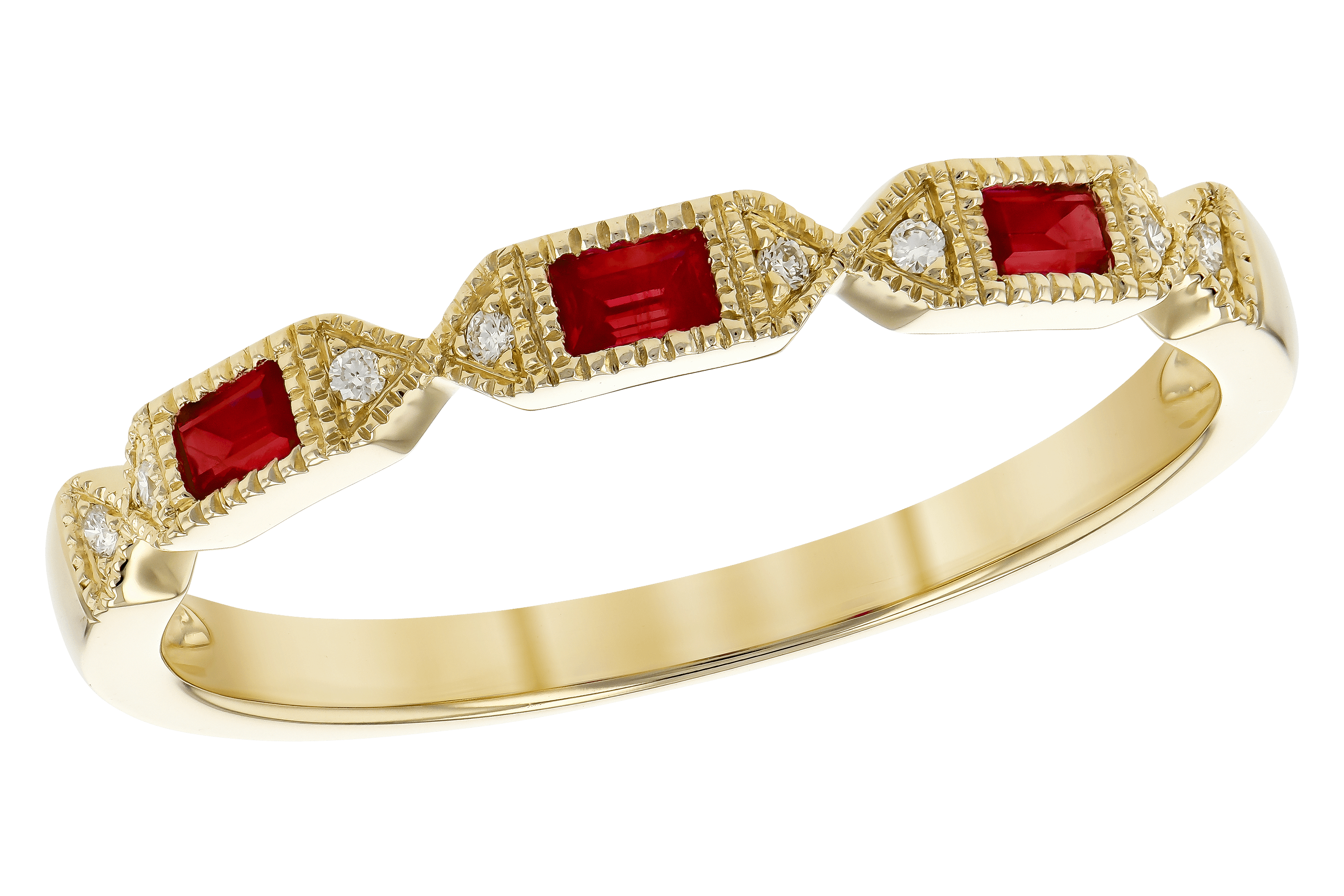 K282-03442: LDS WED RG .12 RUBY .14 TGW