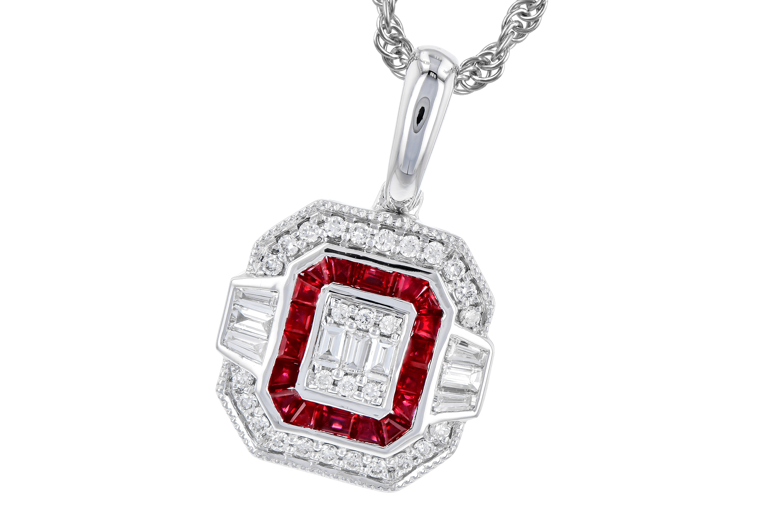 K282-91561: NECK .29 TW RUBY .48 TGW
