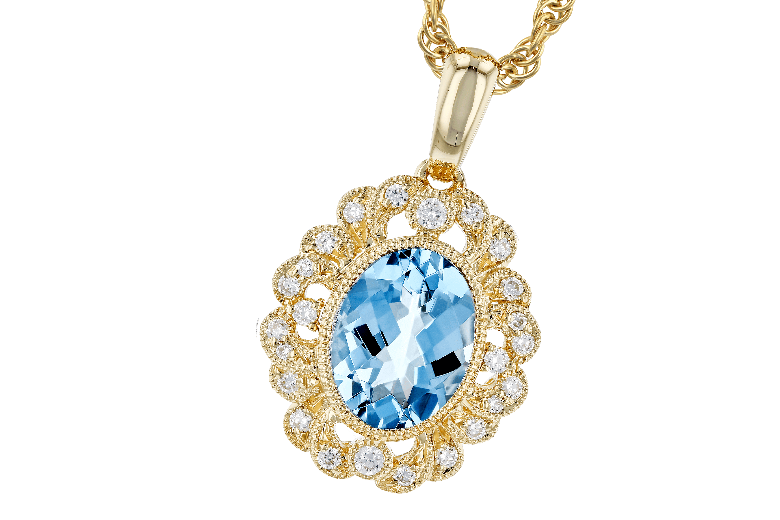 K282-93424: NECK .98 AQUA 1.12 TGW (8x6MM AQ)