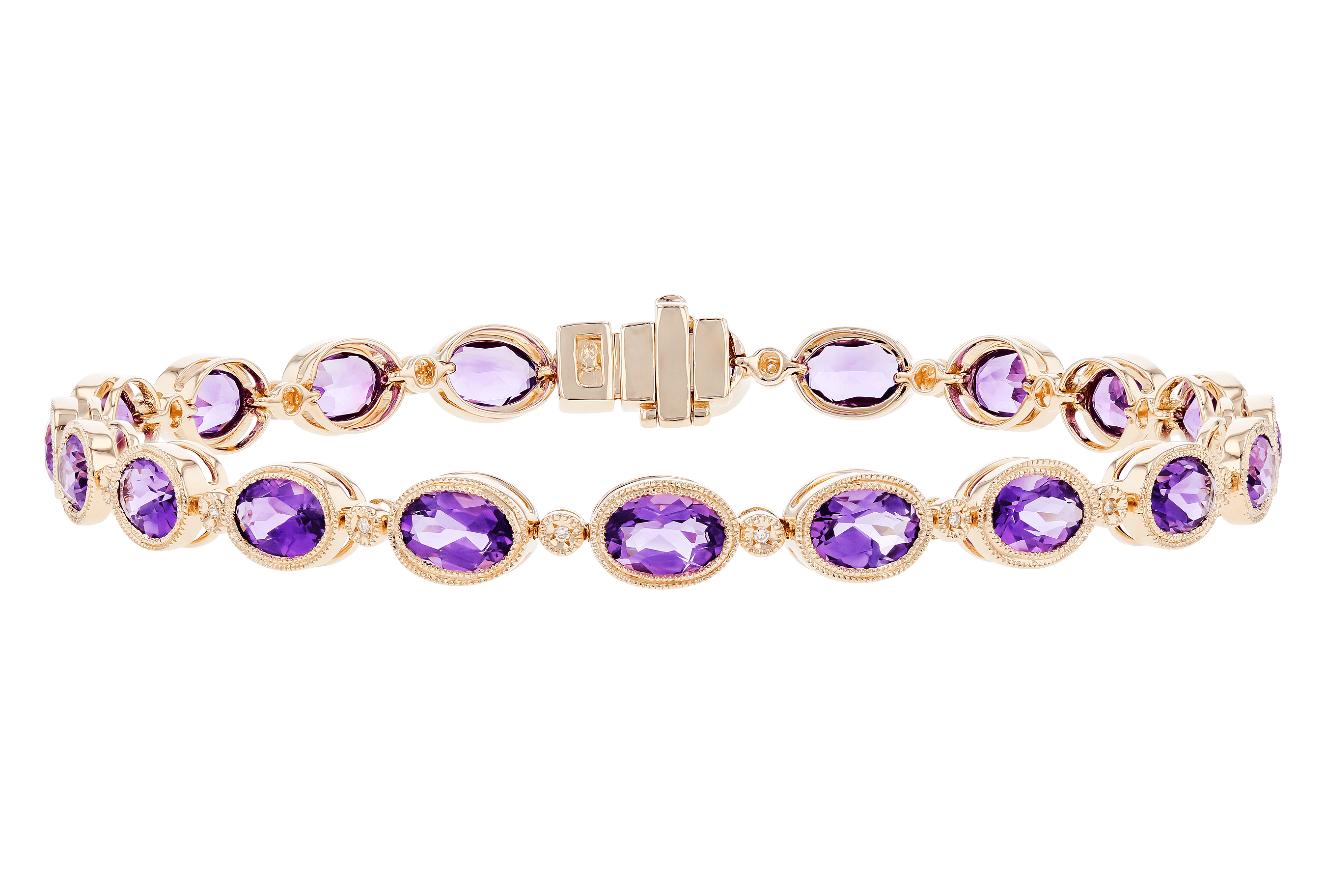 K282-93433: BRACELET 6.86 TW AMETHYST 6.90 TGW