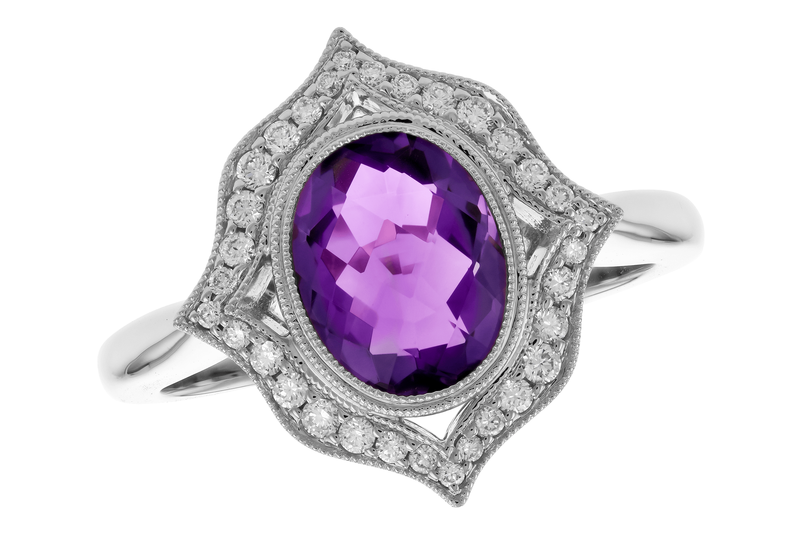 K282-97979: LDS RG 1.52 AMETHYST 1.70 TGW (9x7MM AMY)