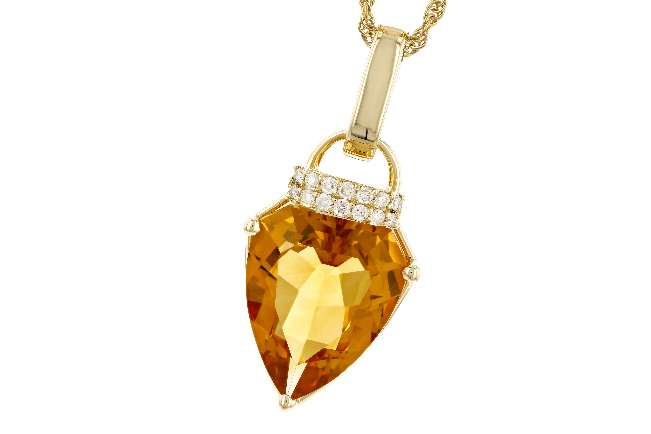 K282-97988: NECKLACE 3.12 CITRINE 3.18 TGW (12x10MM CIT)