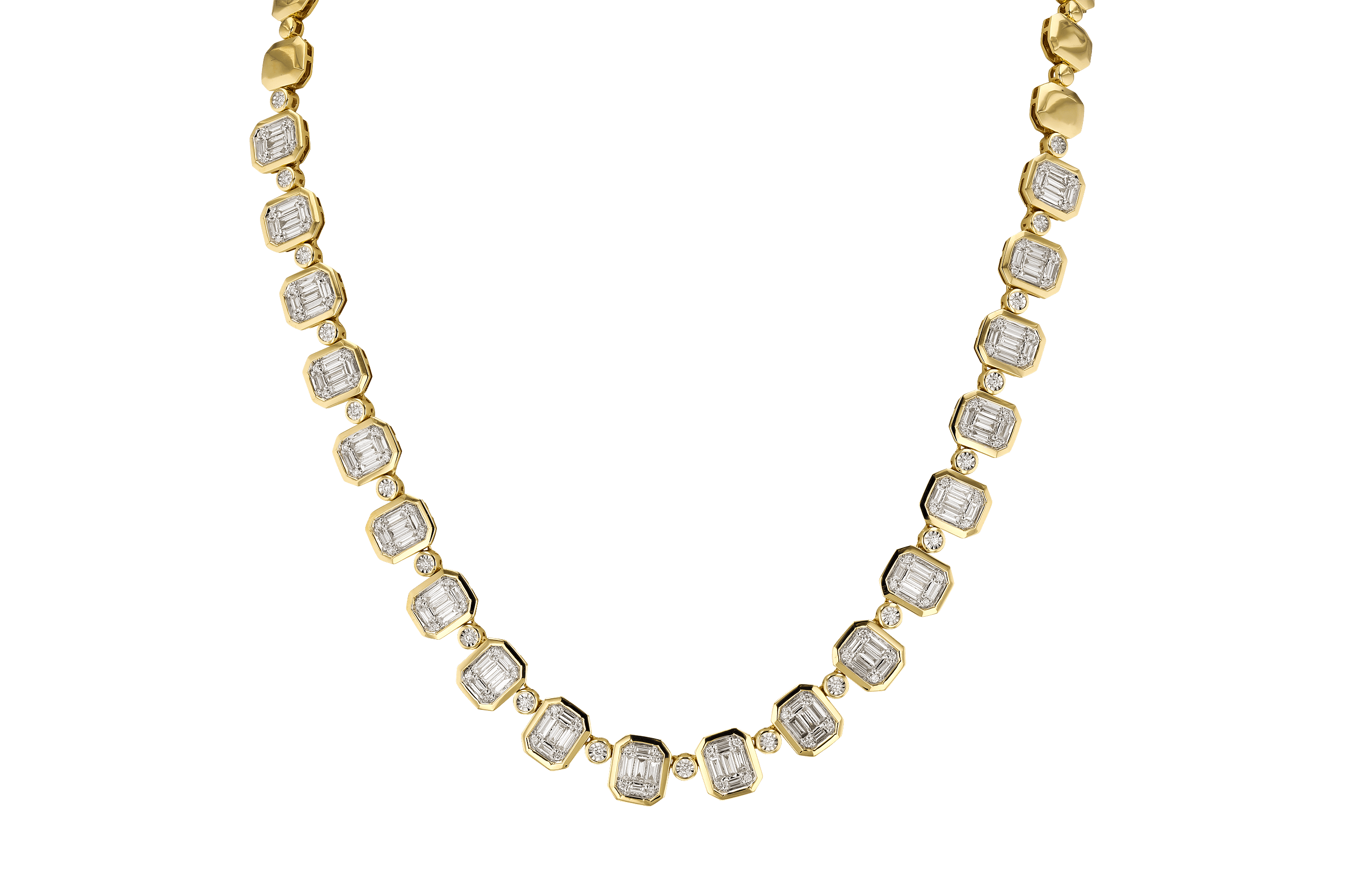 K283-82515: NECKLACE 2.48 BAG 2.95 TW (16")