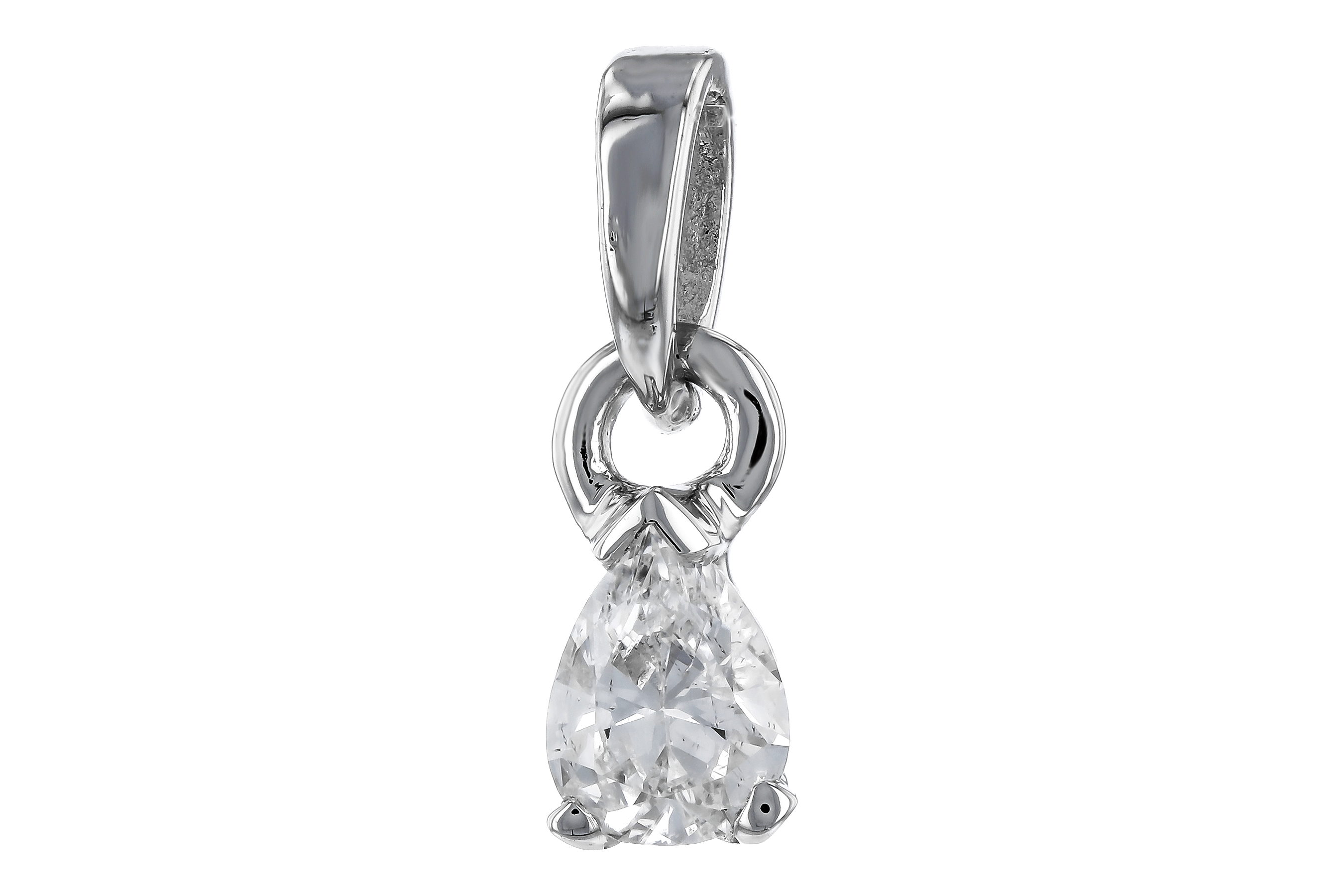K283-84306: PENDANT .14 PEAR SHAPE
