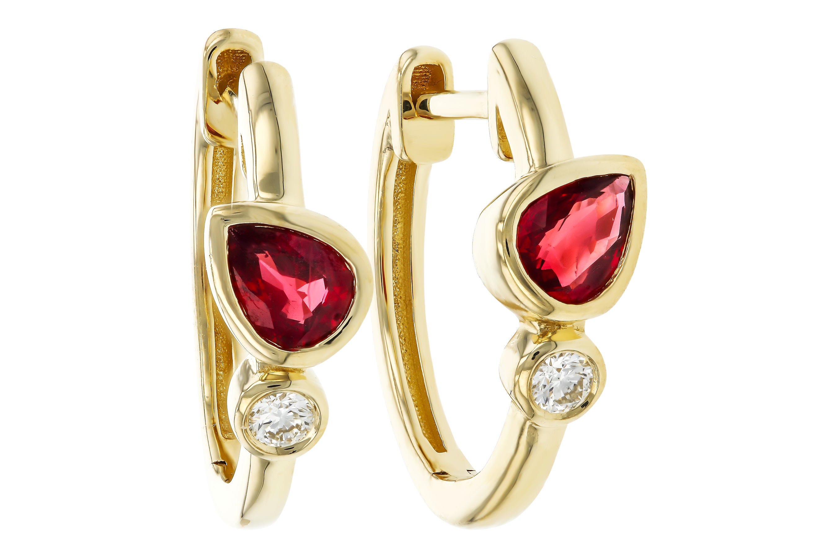 K283-87088: EARRINGS .48 RUBY .54 TGW