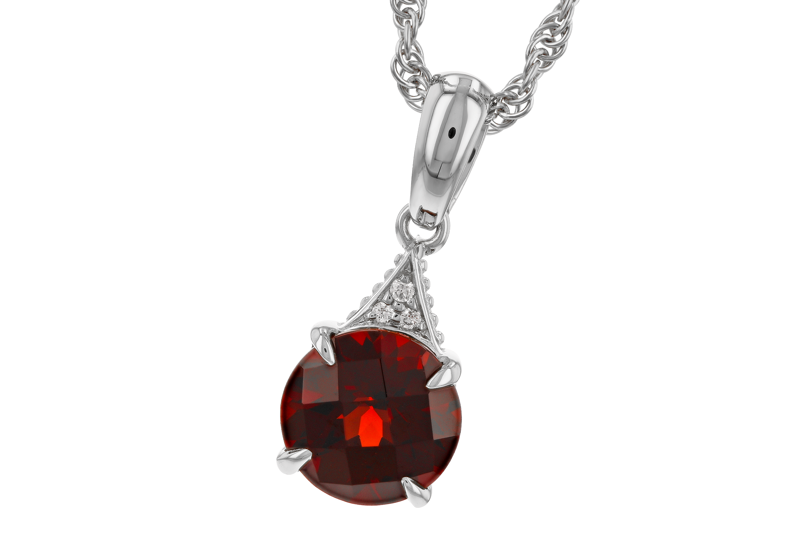 K283-88842: NECK 1.46 GARNET 1.47 TGW (7MM RD)