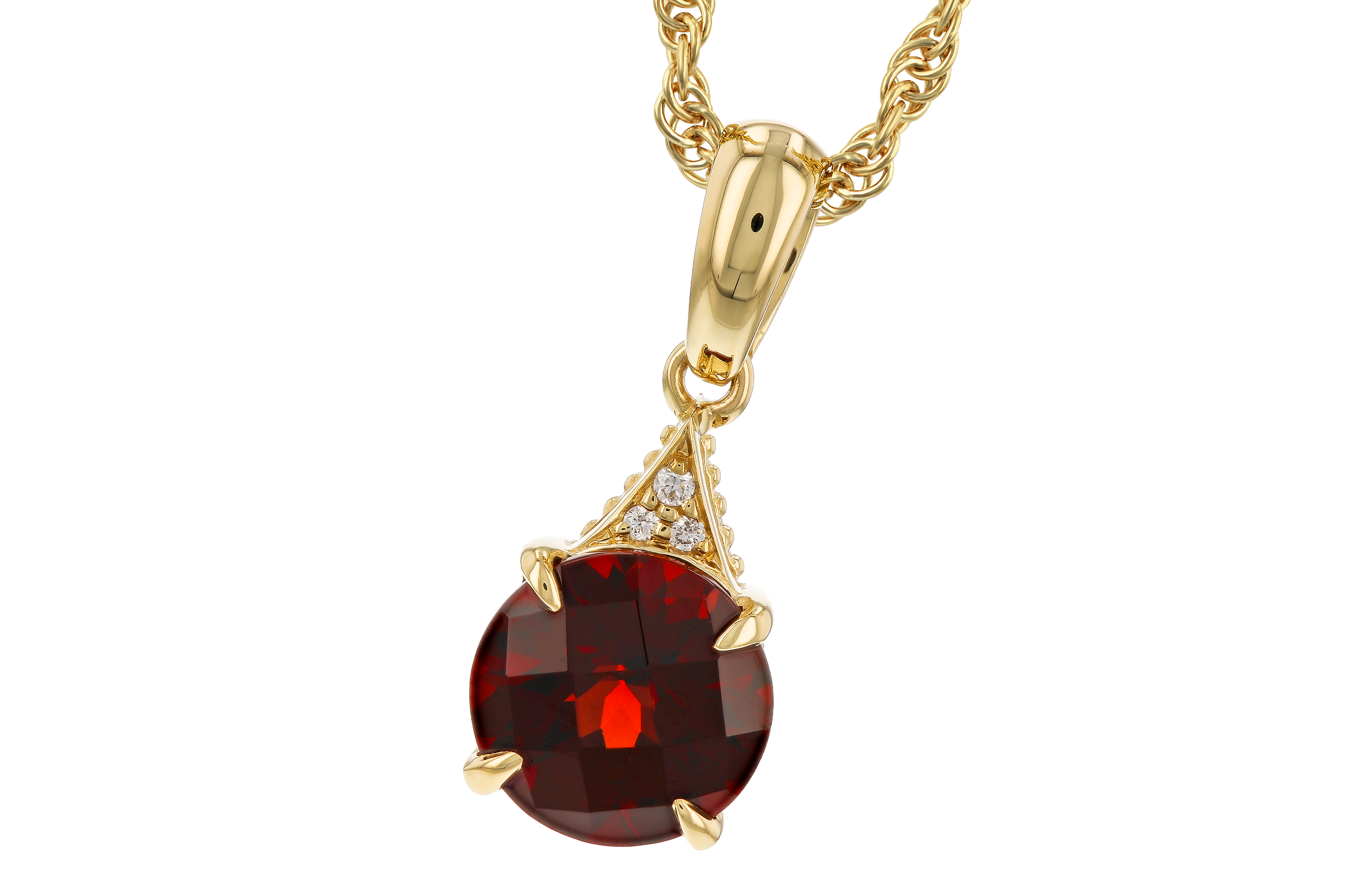K283-88842: NECK 1.46 GARNET 1.47 TGW (7MM RD)