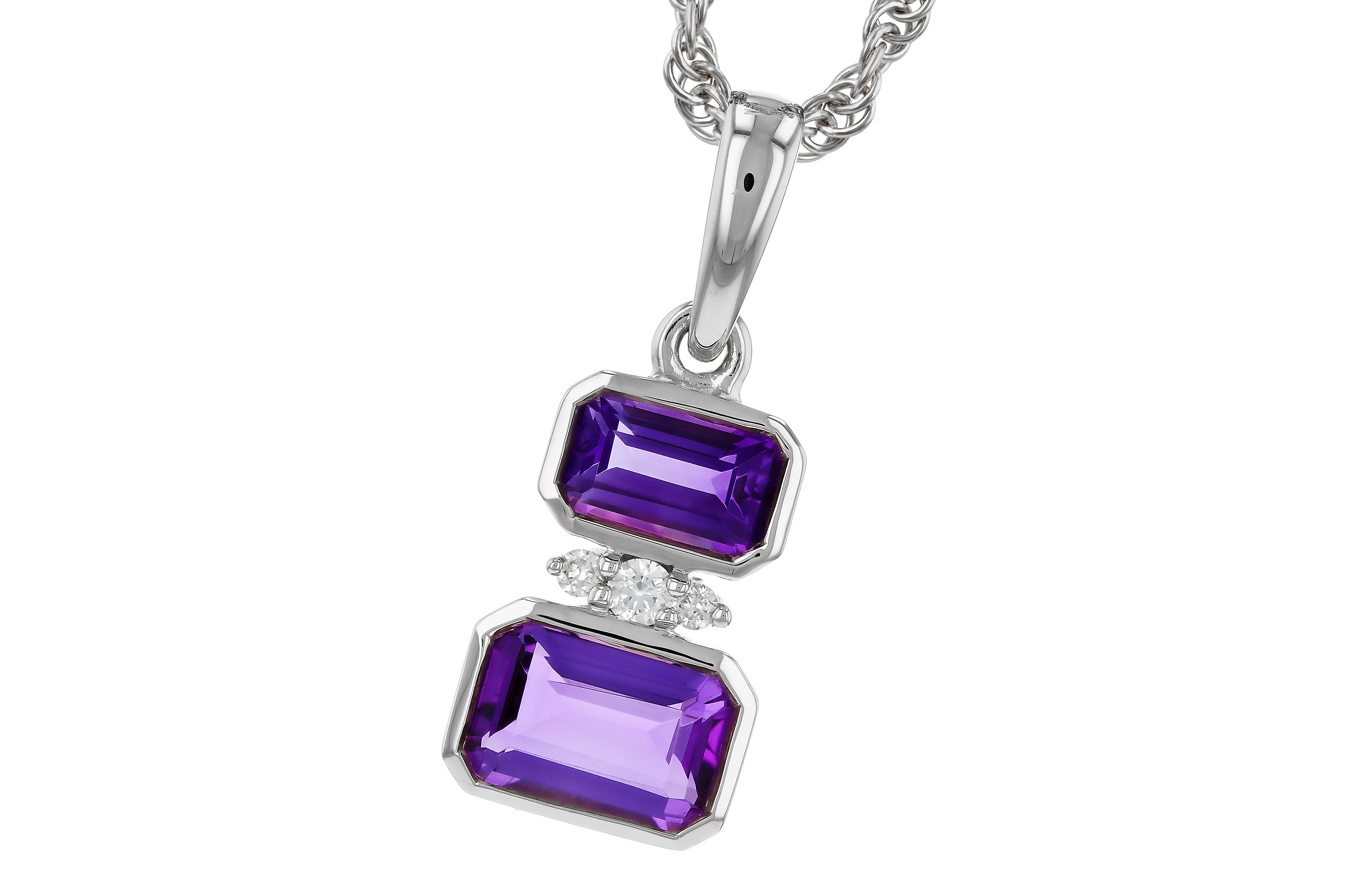 K283-90670: NECK .72 TW AMETHYST .75 TGW
