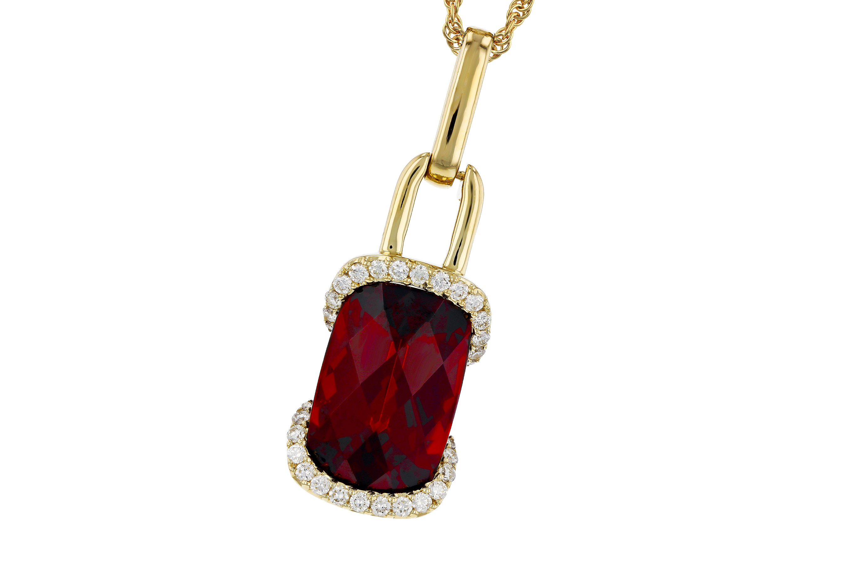 K284-73397: NECK 4.30 GARNET 4.45 TGW (12x8MM GAR)