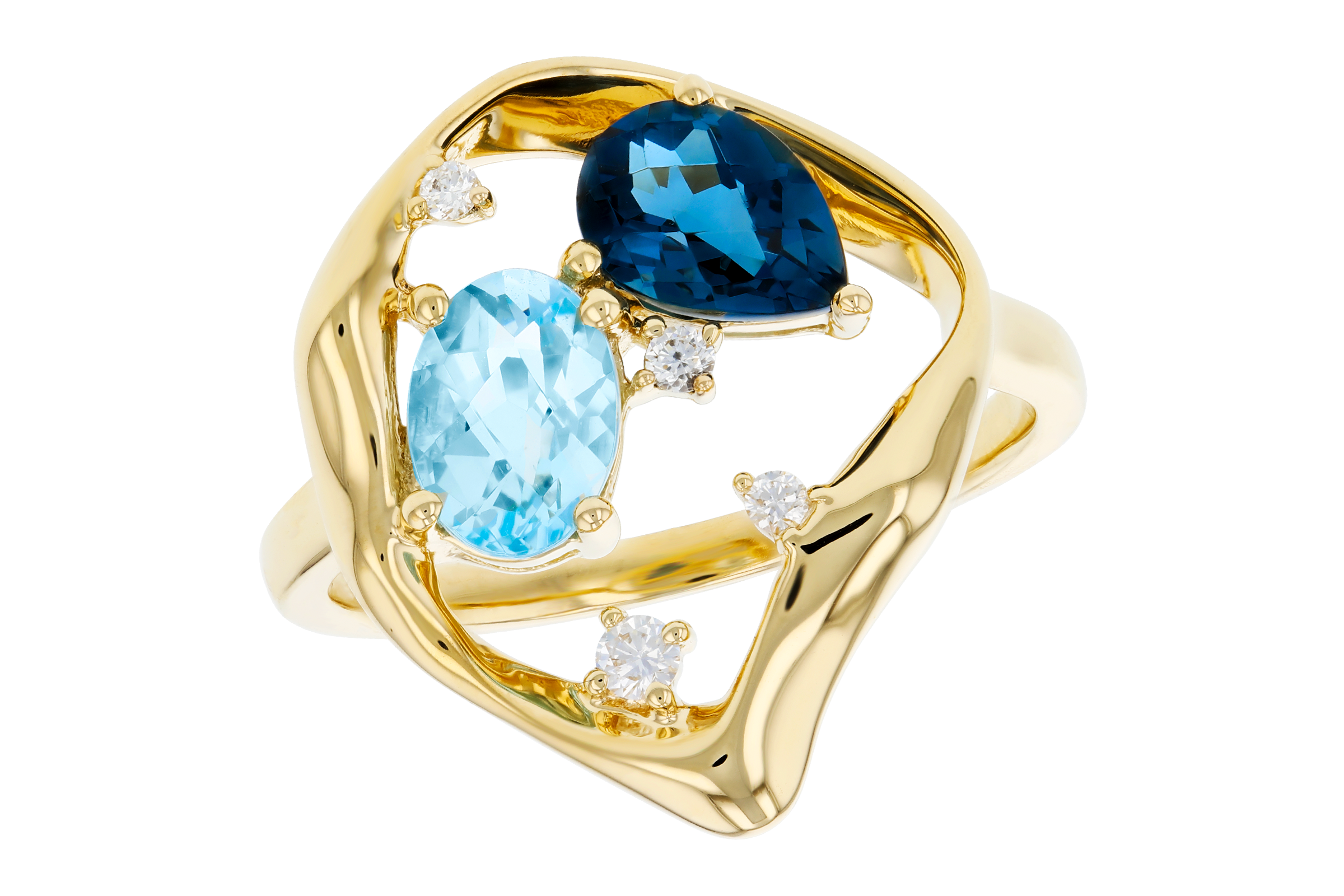K284-76106: LDS RG 1.60 TW BLUE TOPAZ 1.67 TGW (7x5MM BT)