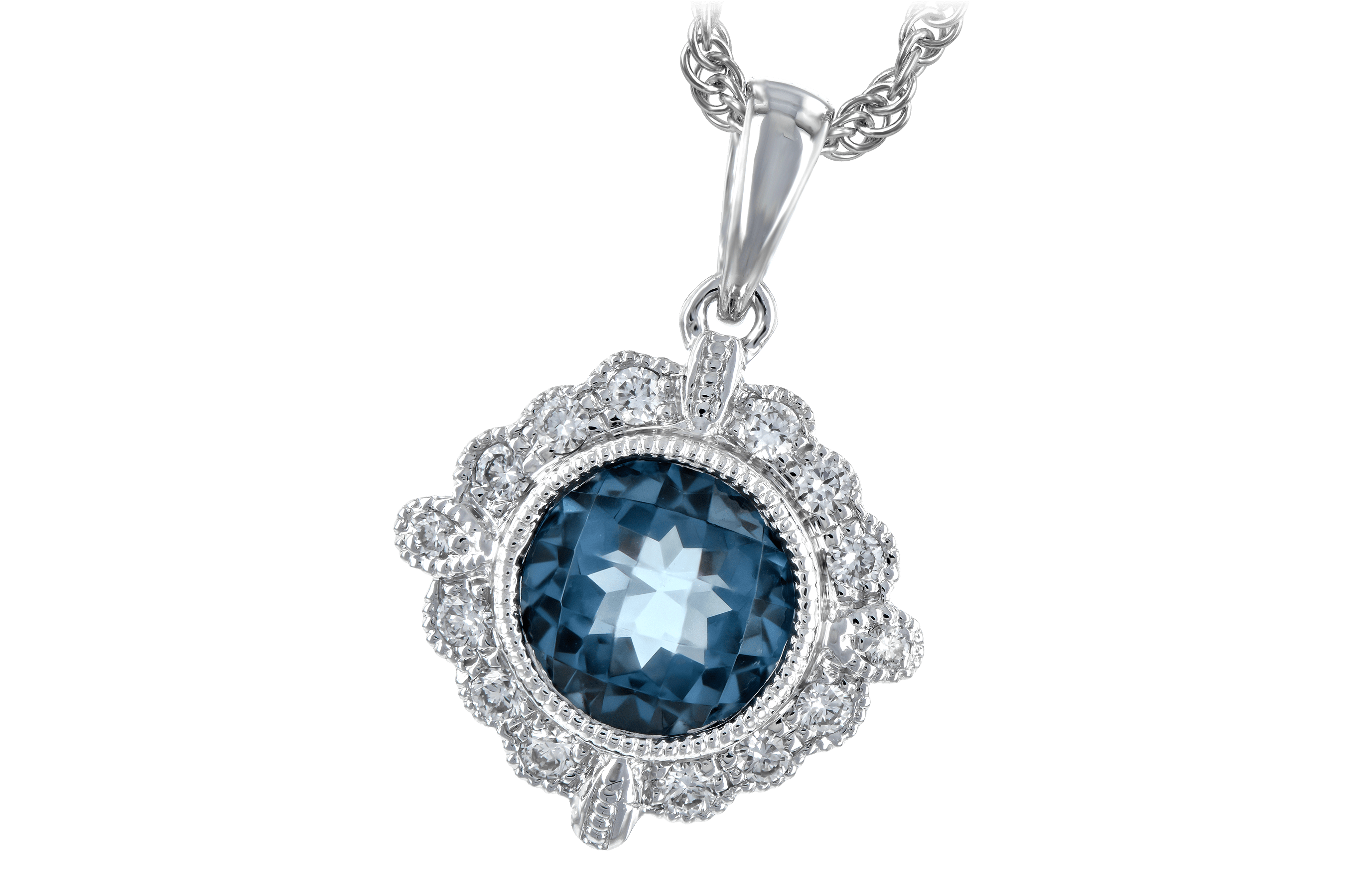 L198-39779: NECK .98 BLUE TOPAZ 1.10 TGW