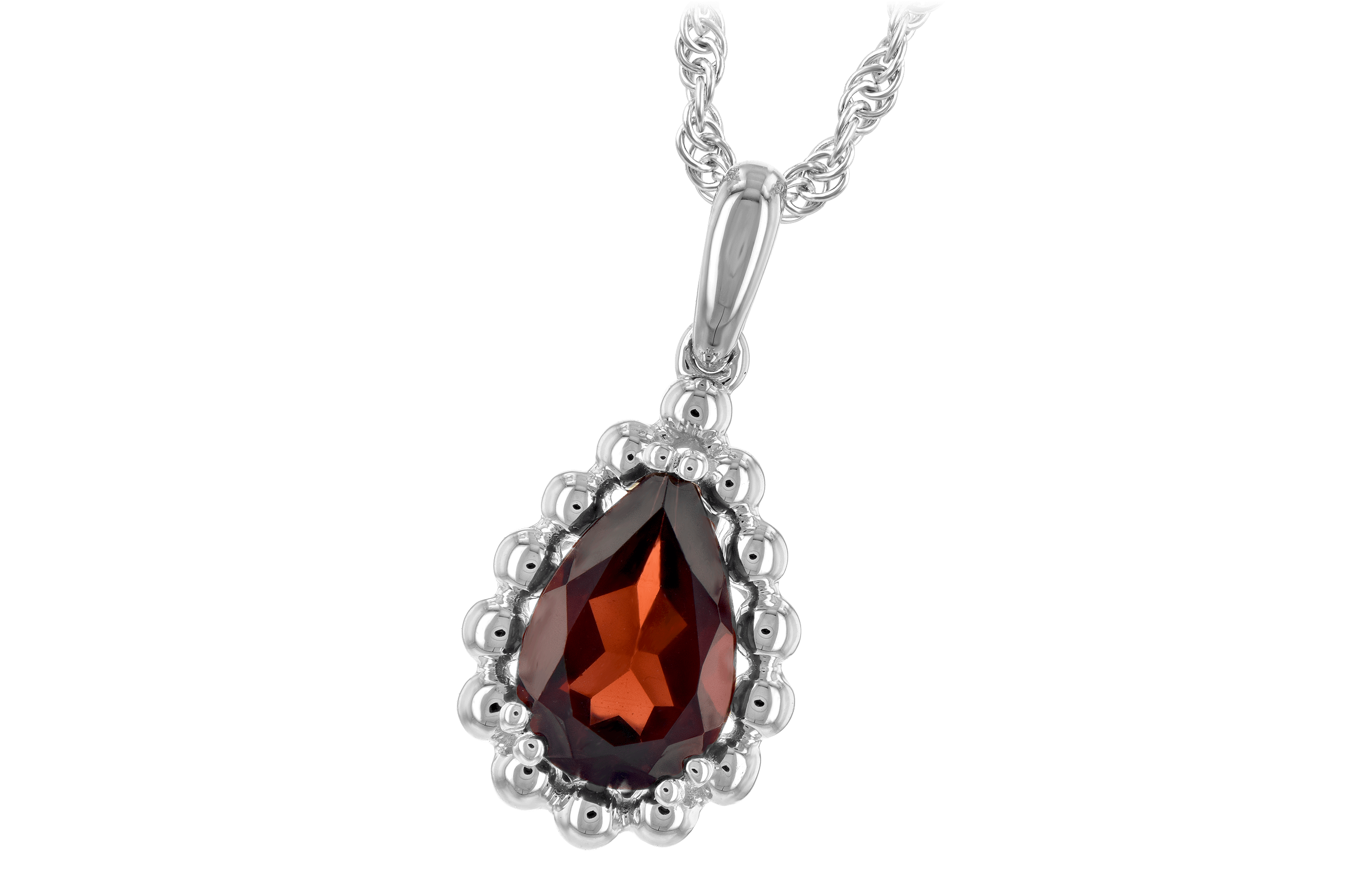 L198-40715: NECKLACE 1.38 CT GARNET