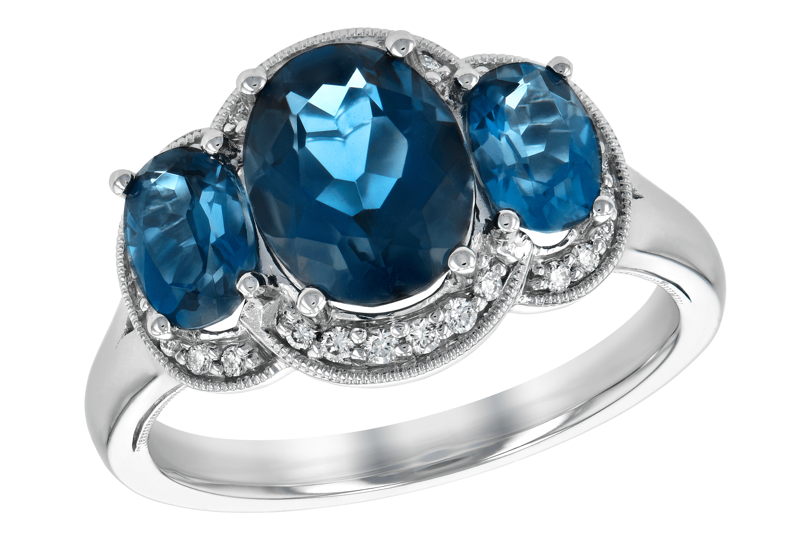 L198-43388: LDS RG 4.20 BLUE TOPAZ 4.33 TGW