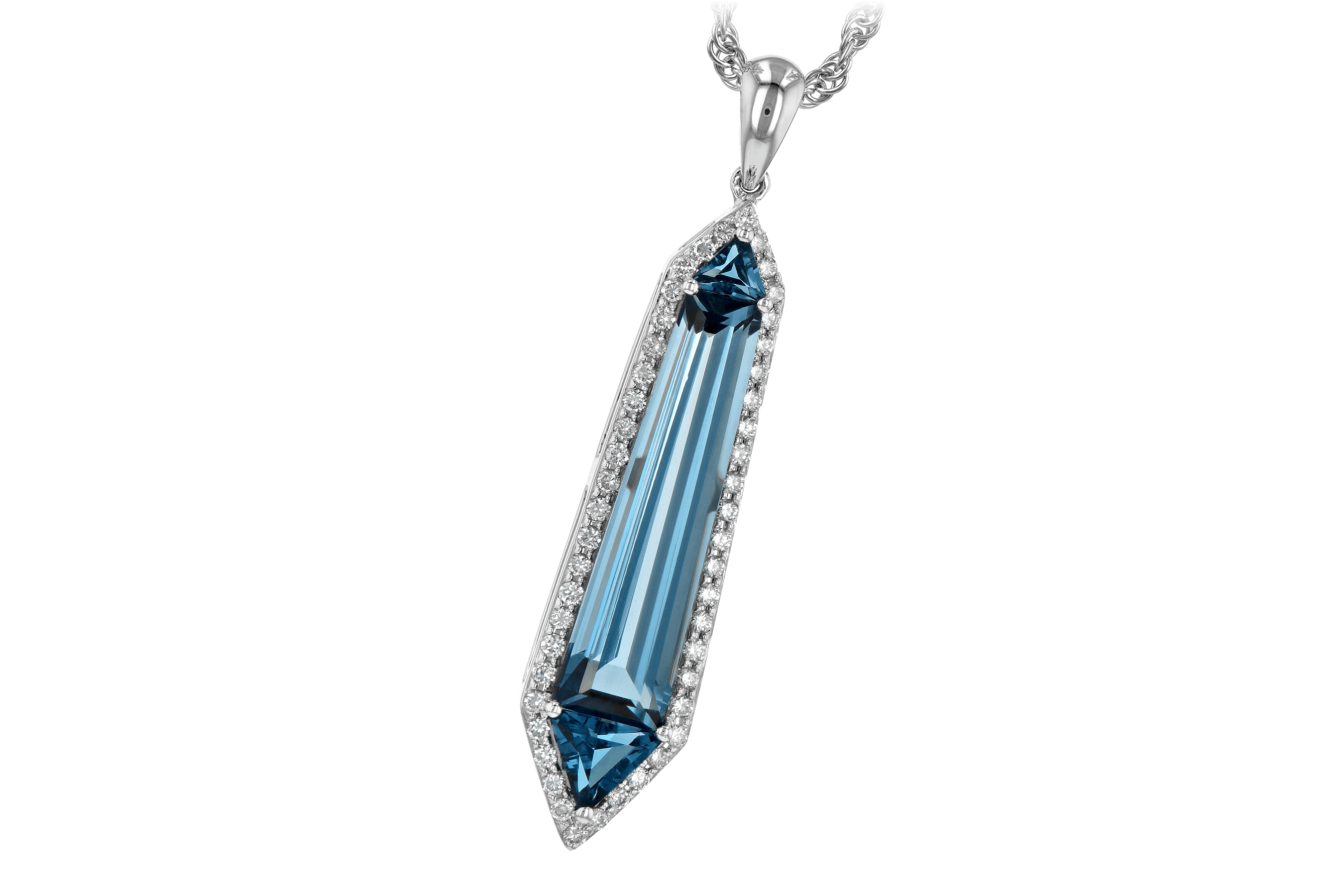 L199-27970: NECK 3.47 LONDON BLUE TOPAZ 3.70 TGW