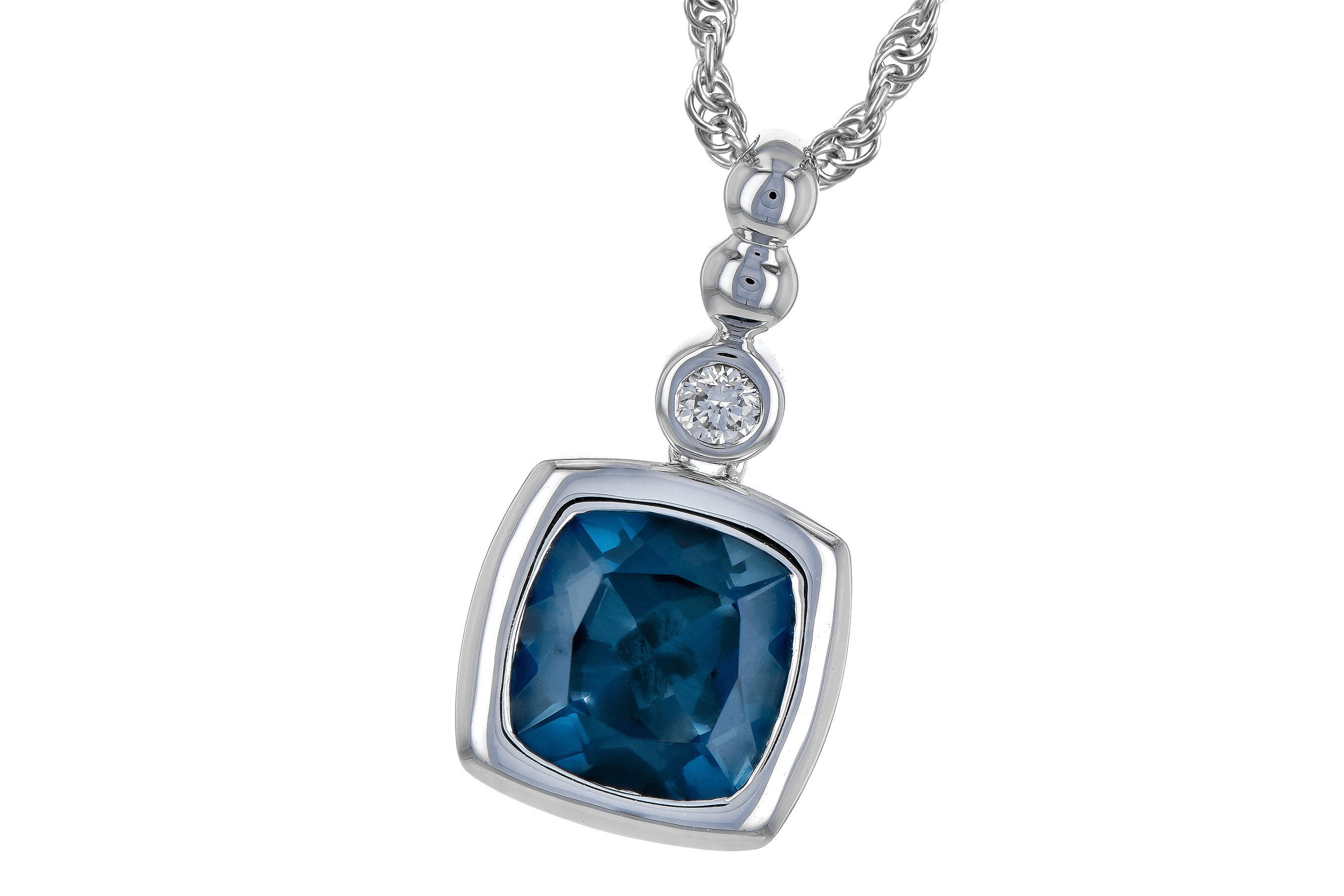 L199-30651: NECK 1.50 LONDON BLUE TOPAZ 1.54 TGW