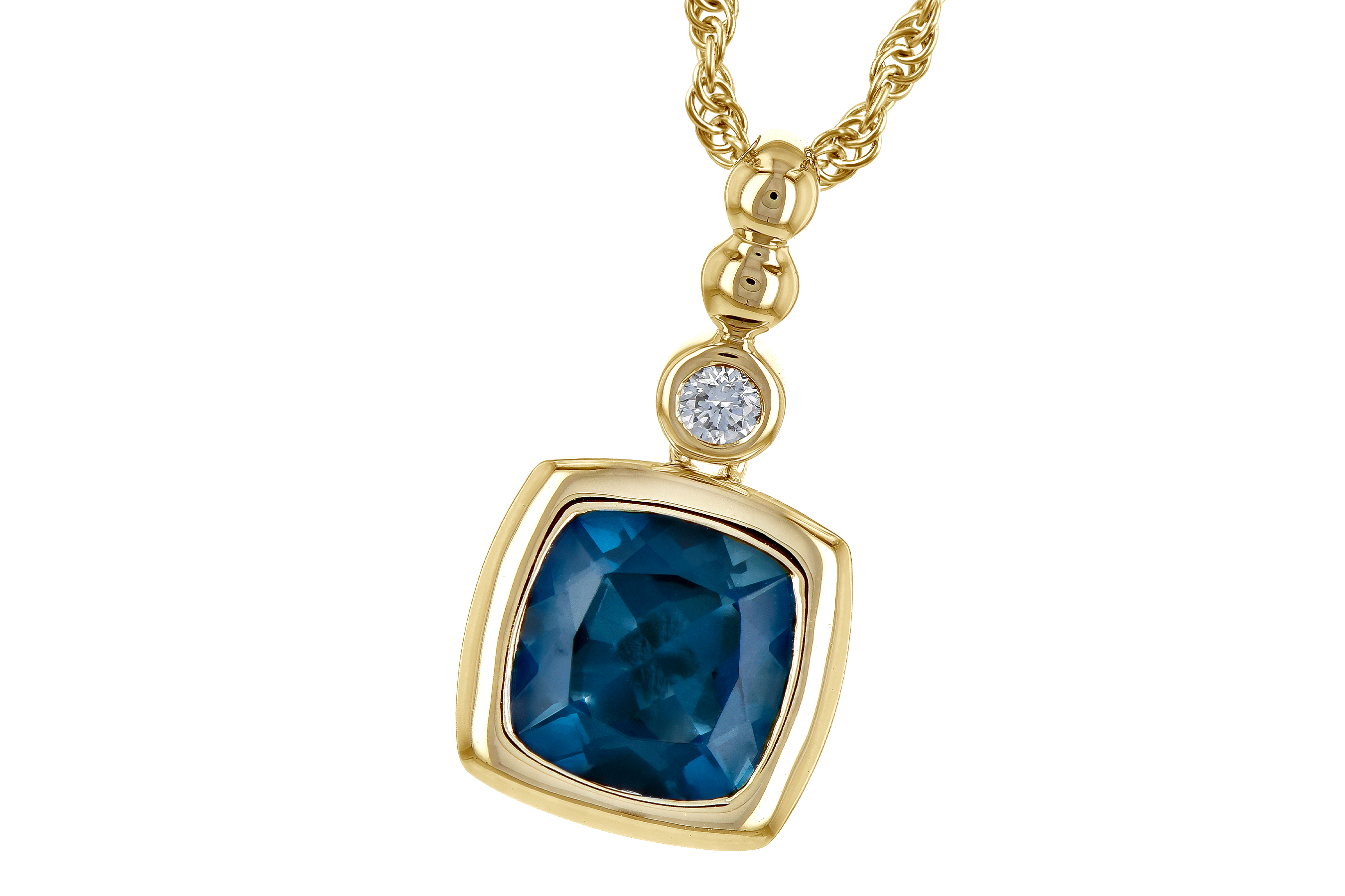 L199-30651: NECK 1.50 LONDON BLUE TOPAZ 1.54 TGW