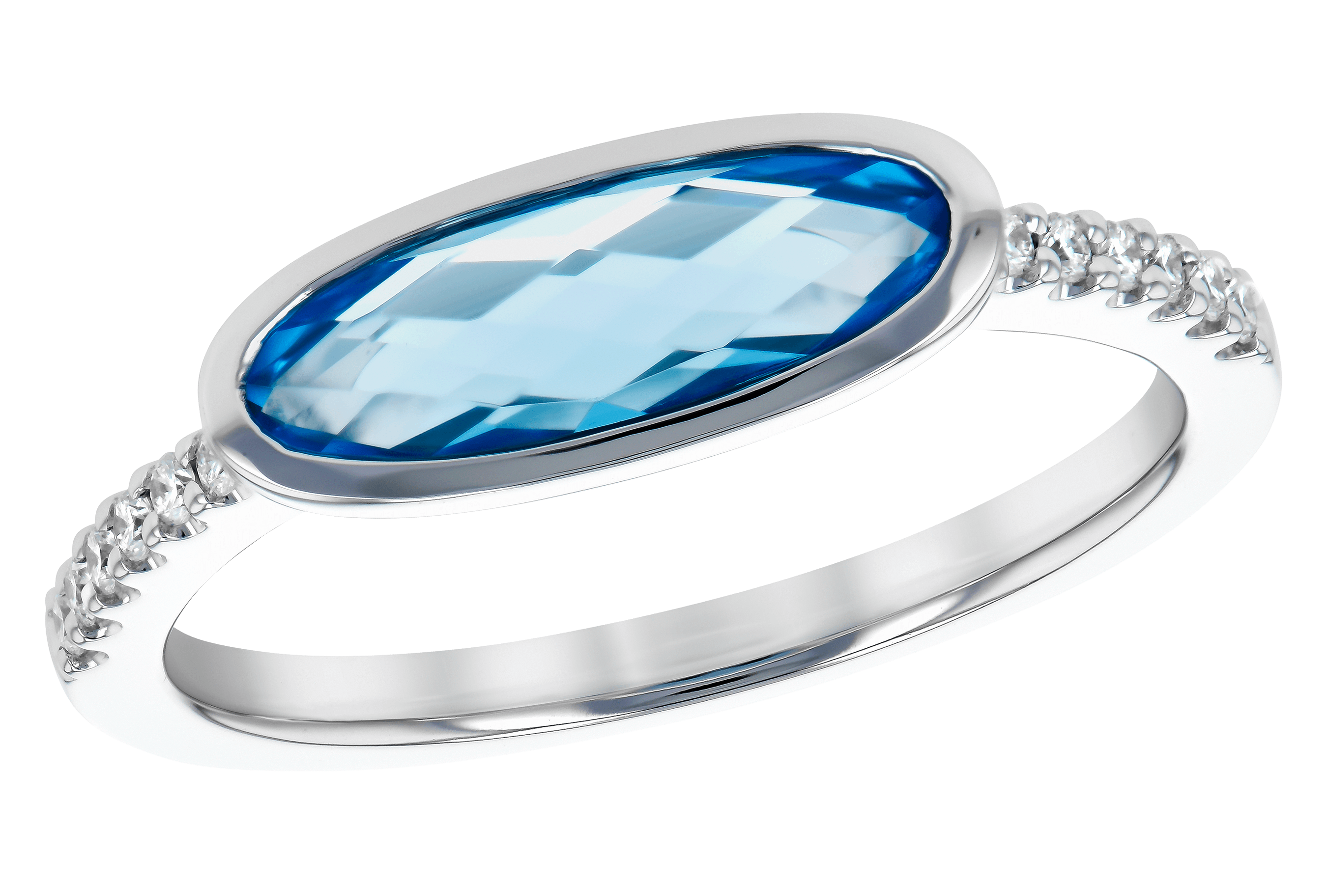 L282-03433: LDS RG 1.30 BLUE TOPAZ 1.40 TGW