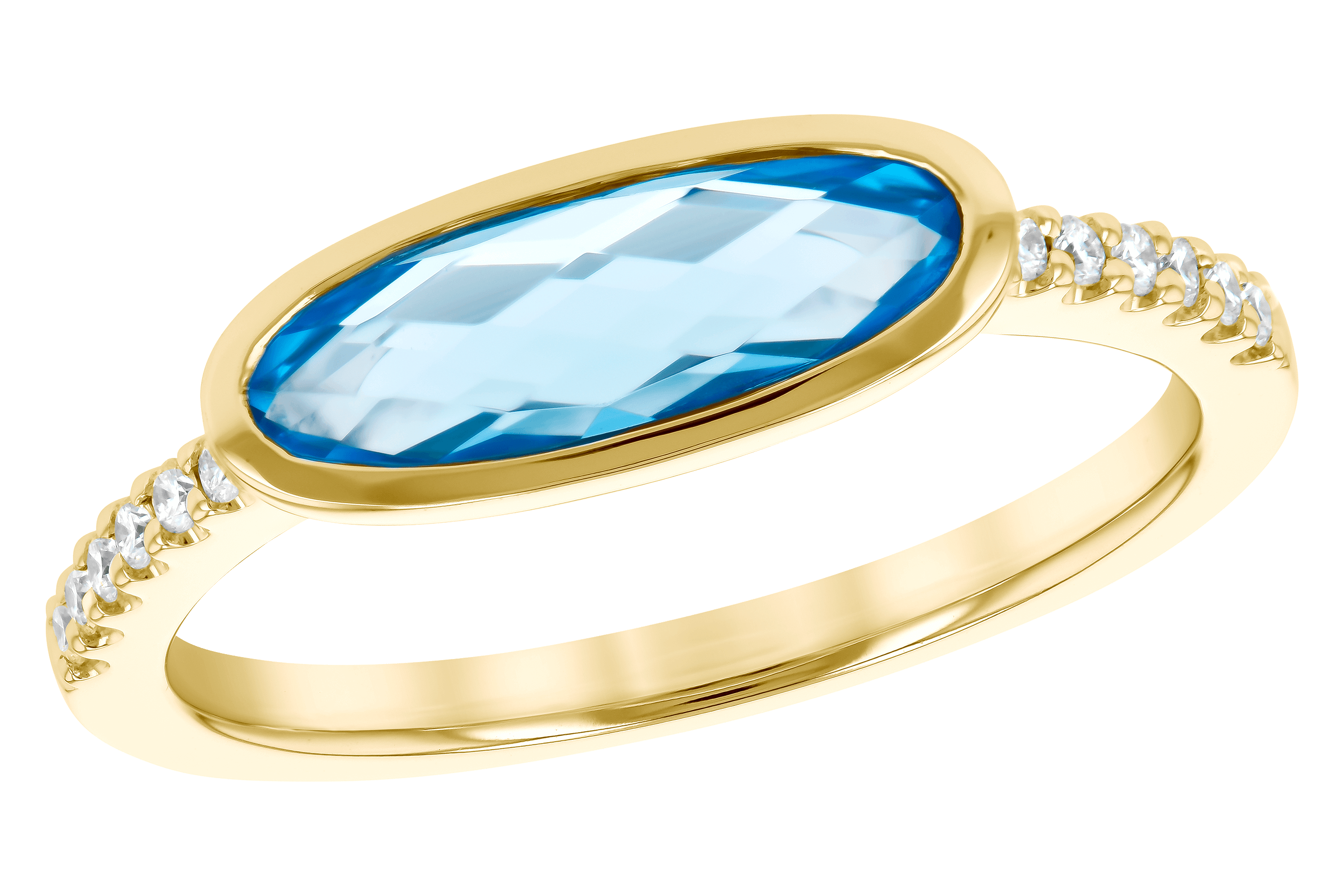 L282-03433: LDS RG 1.30 BLUE TOPAZ 1.40 TGW