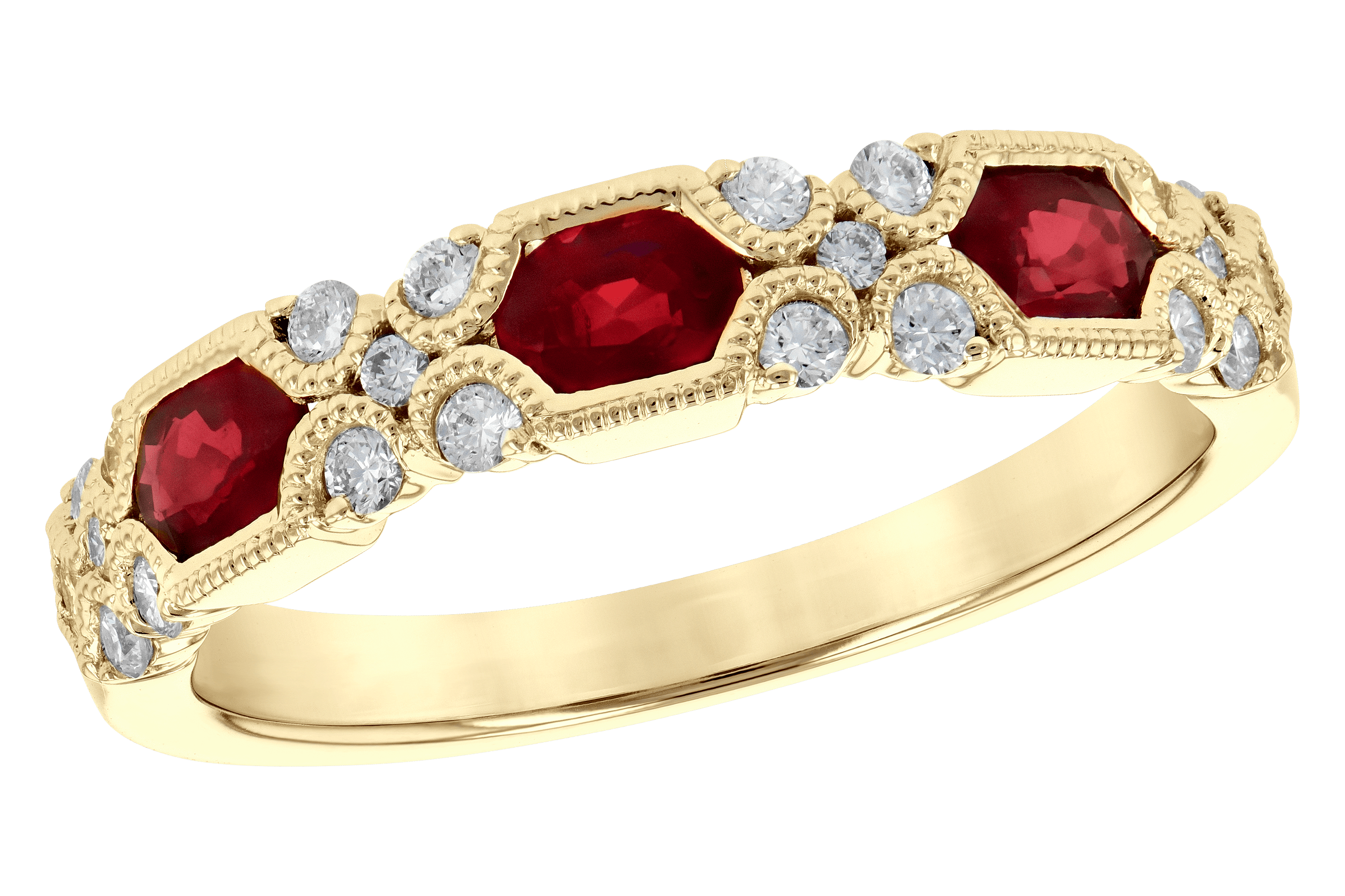 L282-04288: LDS WED RG .74 RUBY 1.00 TGW (4x3MM RUBY)