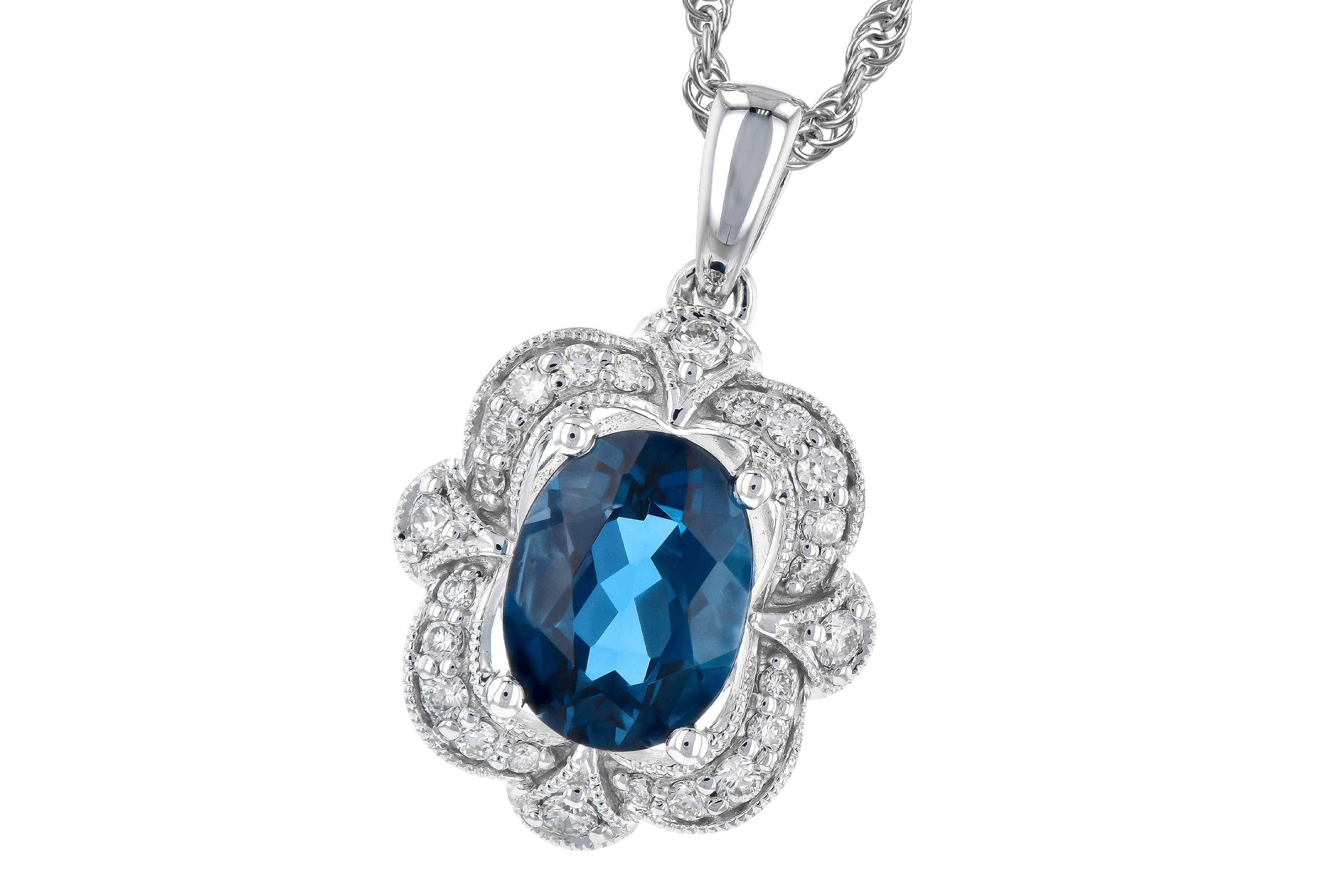 L282-07033: NECK 1.35 LONDON BLUE TOPAZ 1.50 TGW