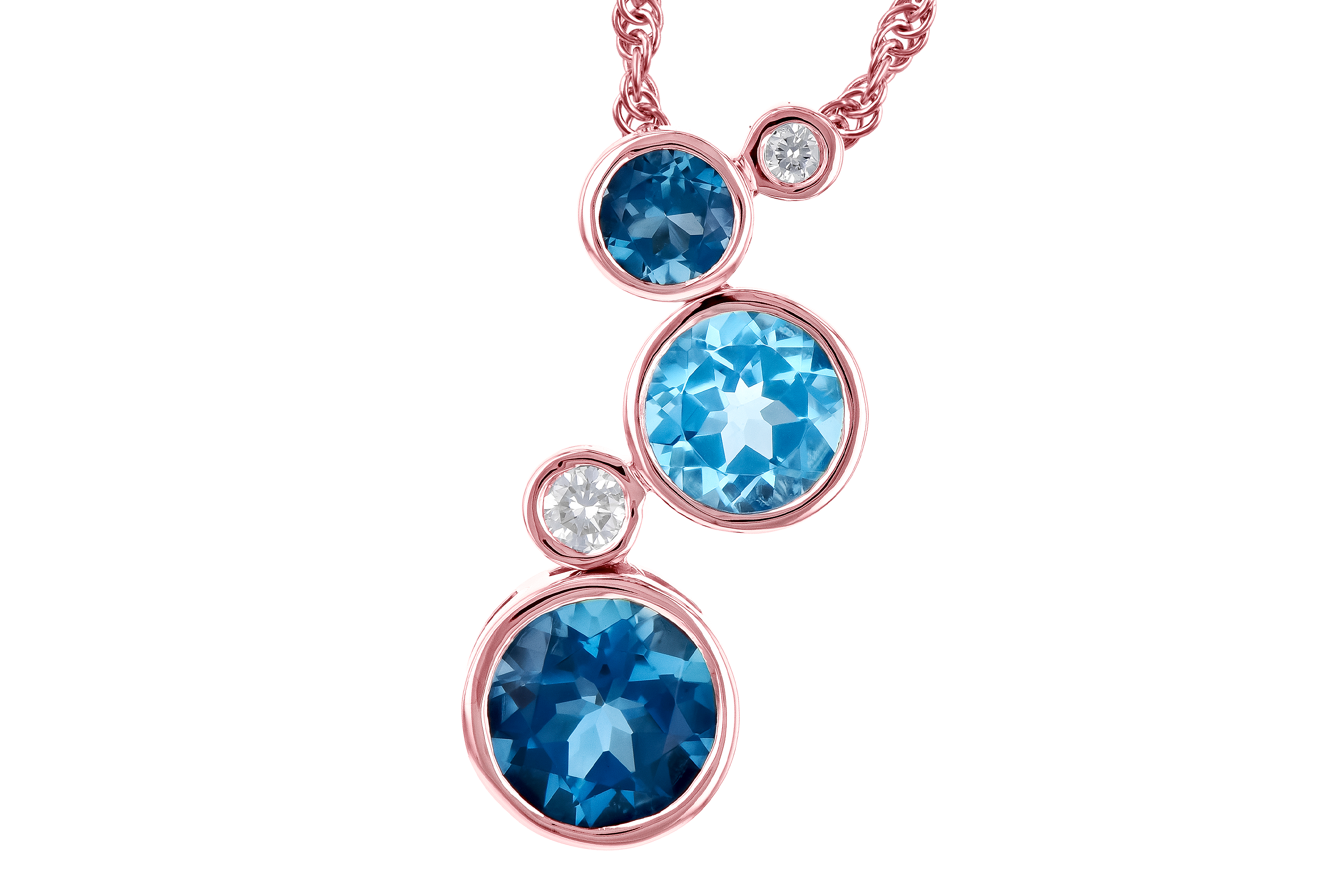 L282-07079: NECK 2.30 BLUE TOPAZ 2.40 TGW