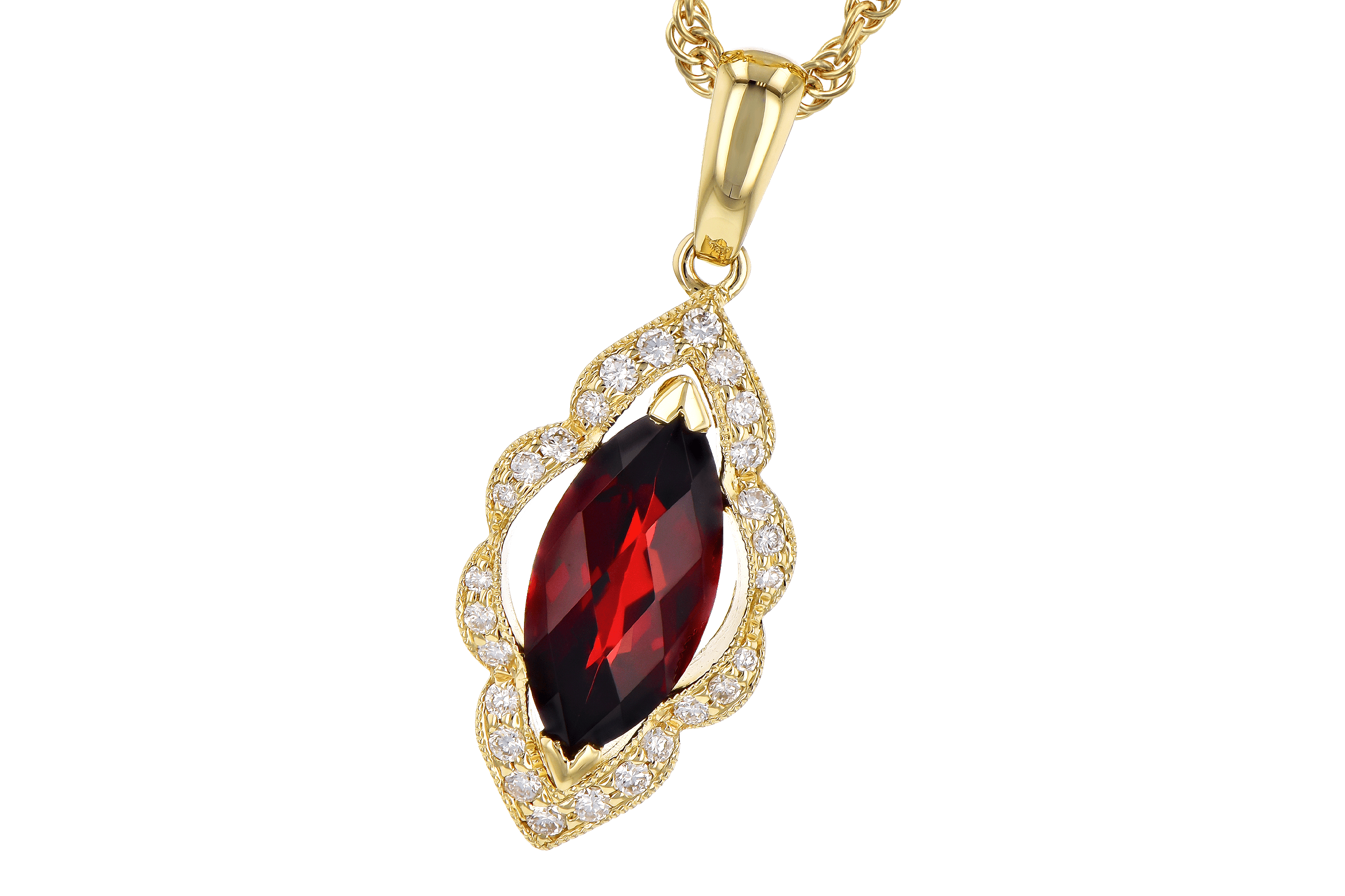 L282-07924: NECK 1.25 GARNET 1.36 TGW