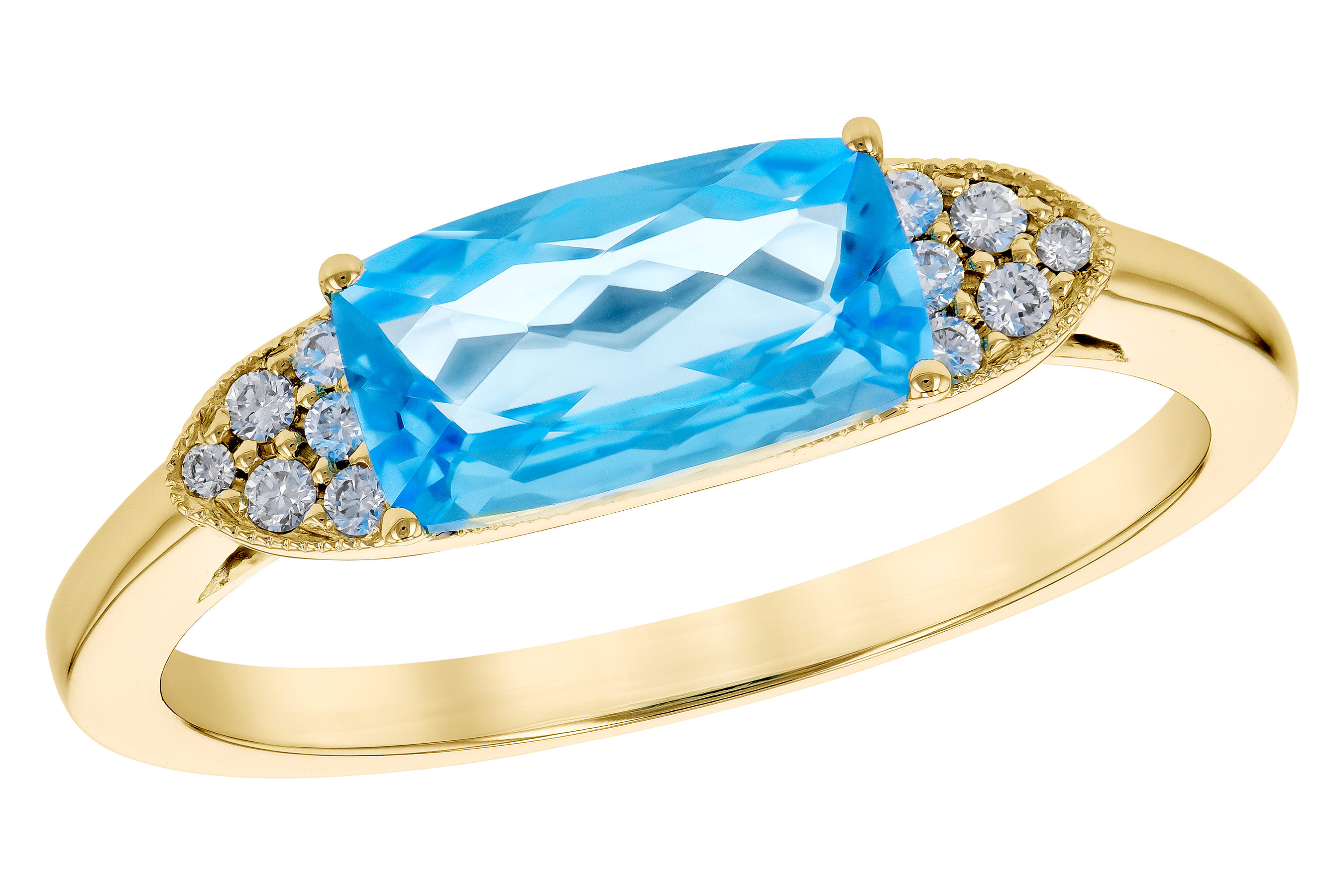 L282-91551: LDS RG 1.44 BLUE TOPAZ 1.52 TGW