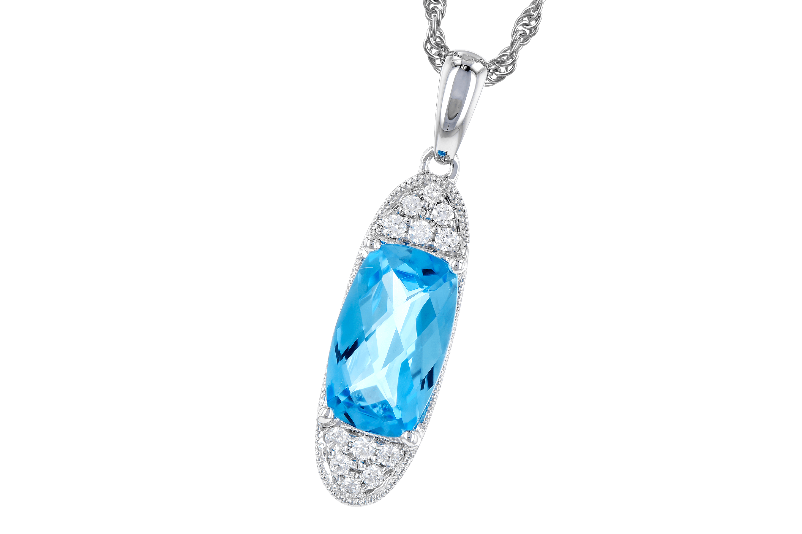 L282-91579: NECK 2.02 BLUE TOPAZ 2.12 TGW