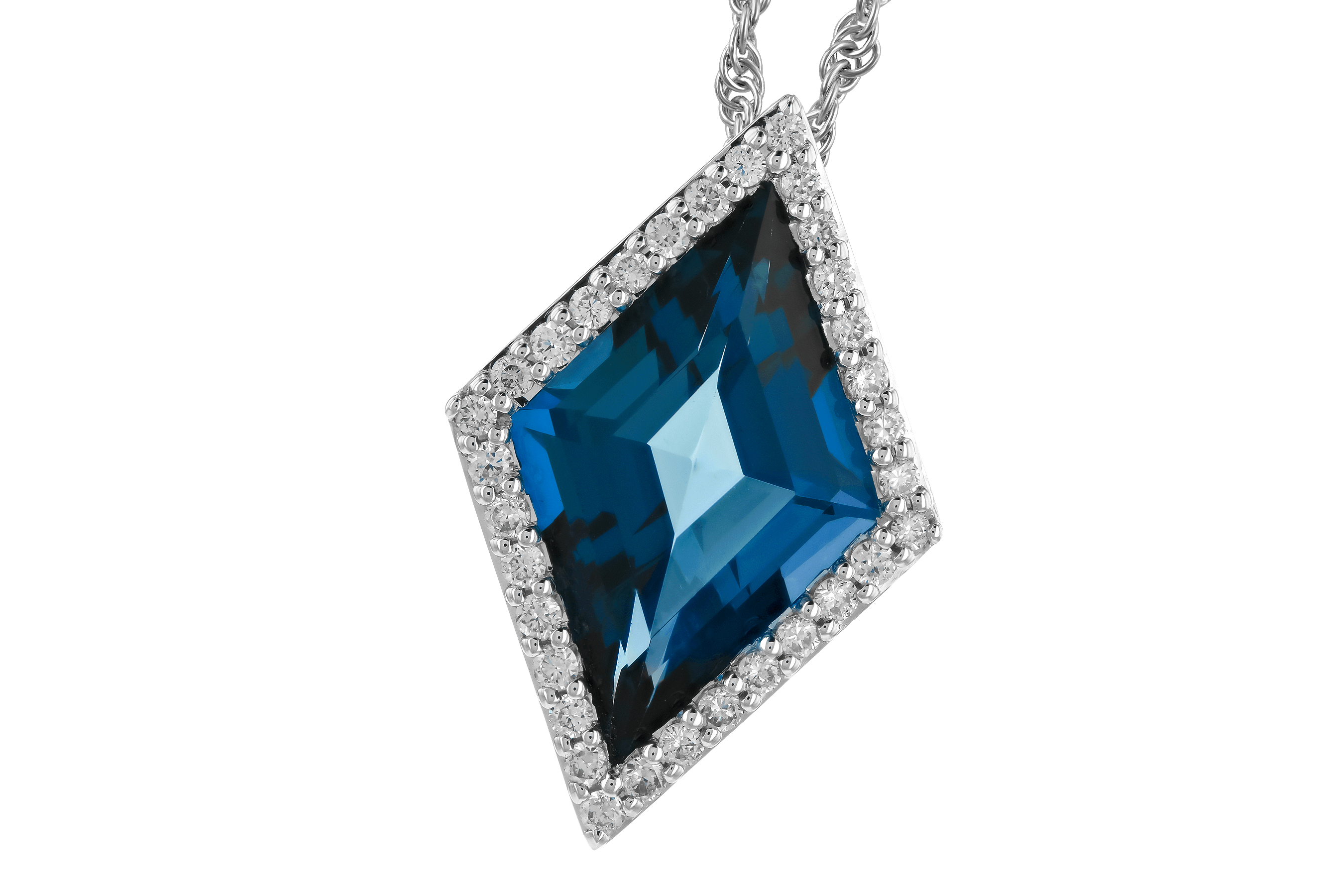 L282-97979: NECK 3.04 LONDON BLUE TOPAZ 3.20 TGW