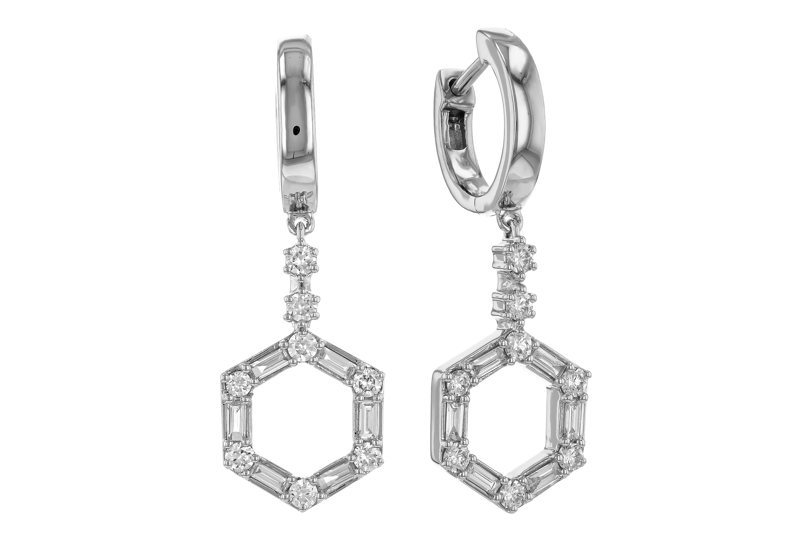 L283-83388: EARRINGS .23 BAG .60 TW