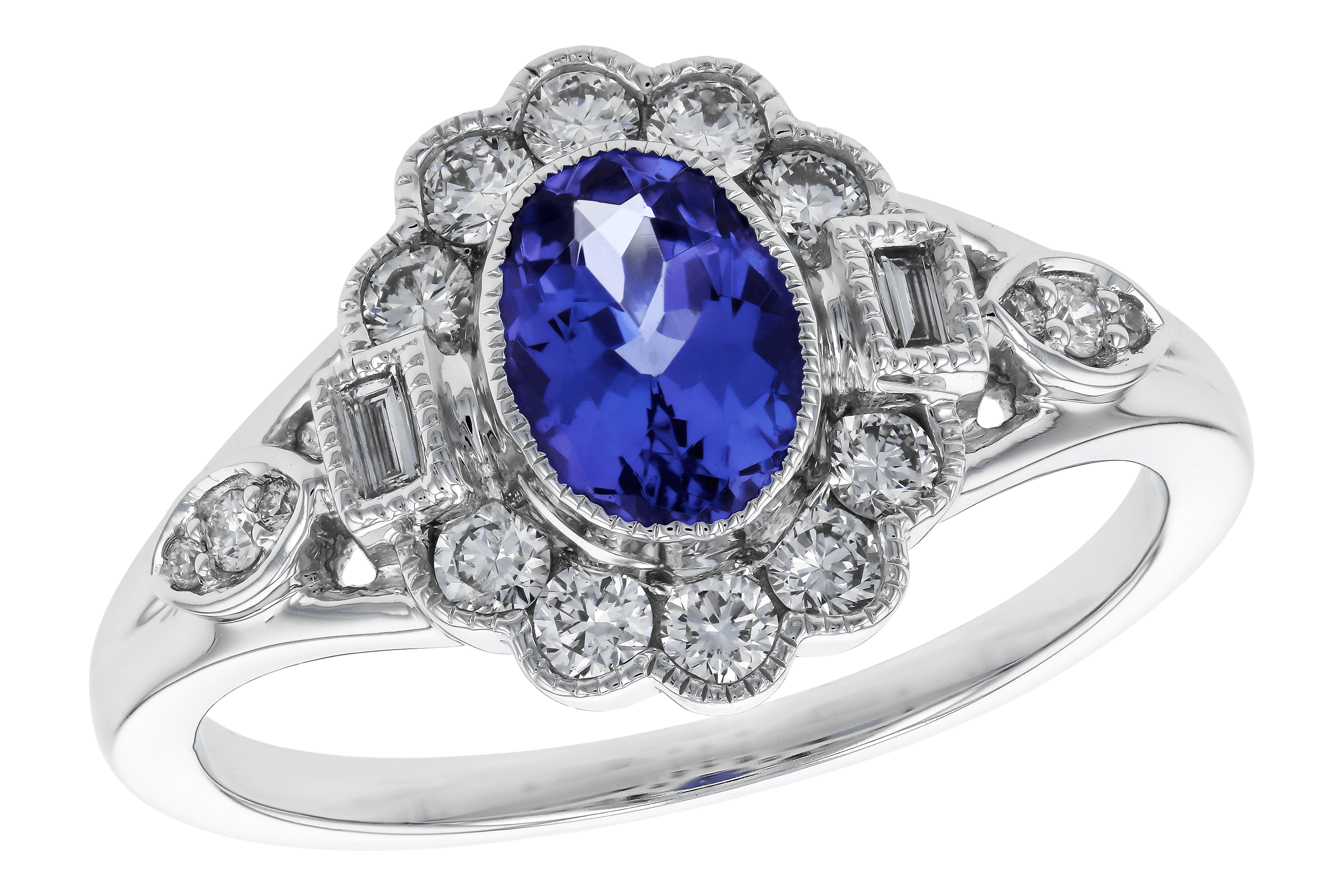 L283-83424: LDS RG .80 TANZANITE 1.20 TGW (7x5MM OV)