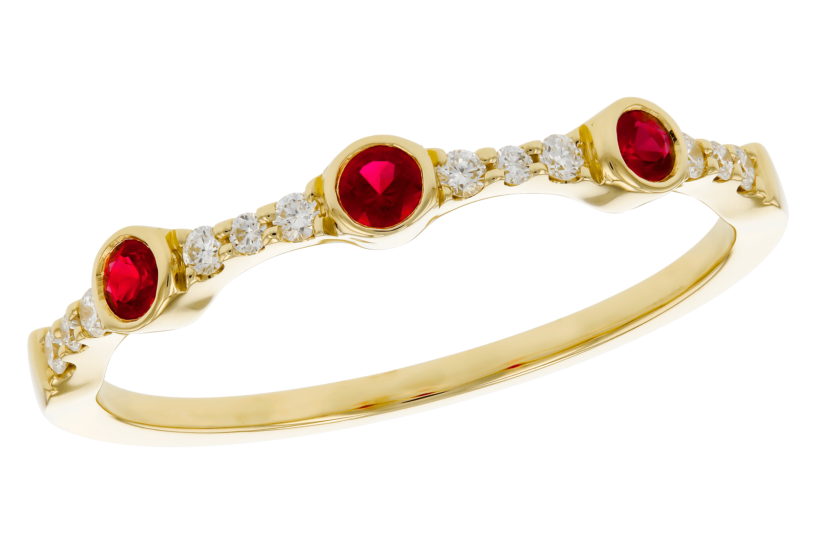 L283-85233: LDS WED RG .15 RUBY .24 TGW