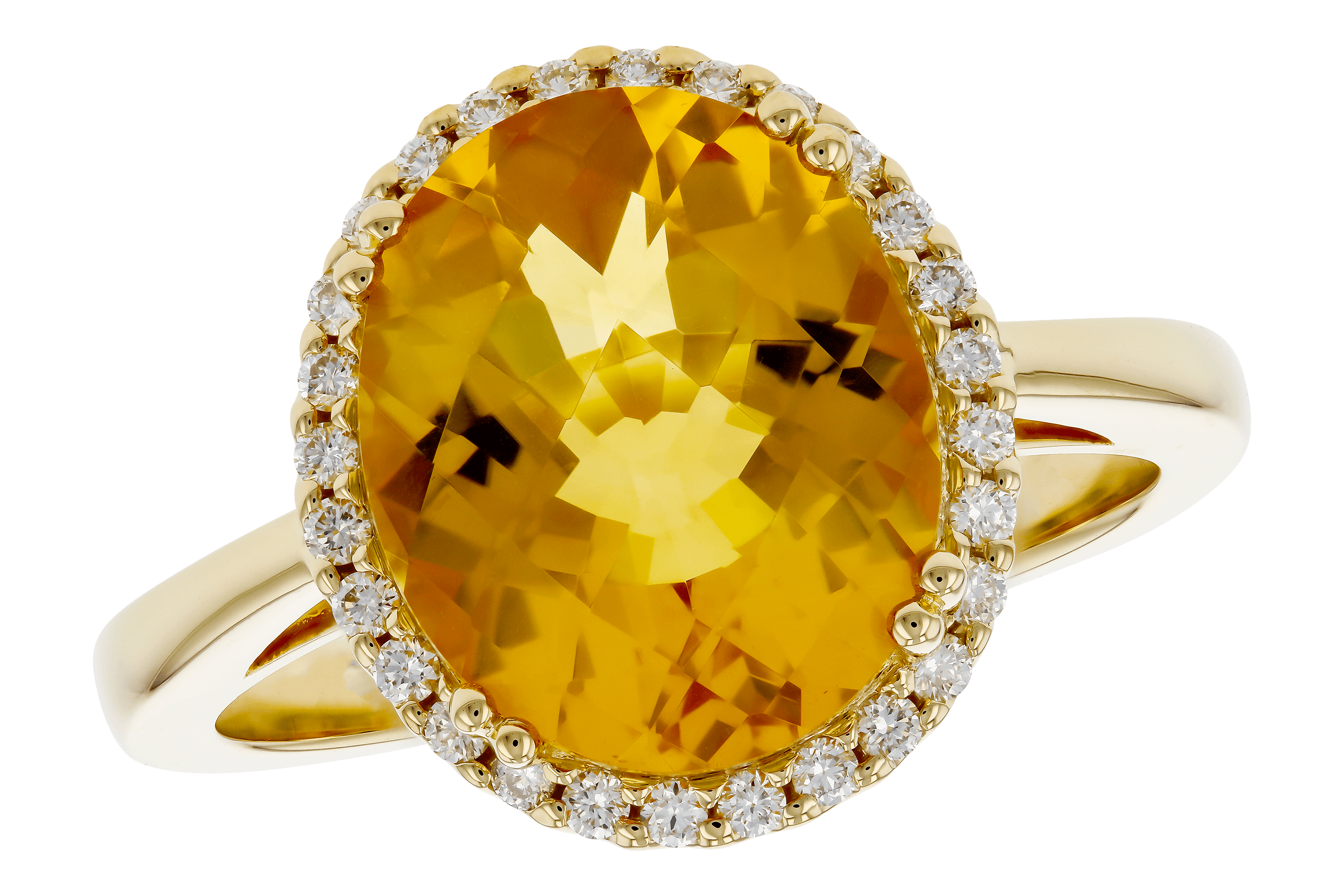 L283-85242: LDS RG 3.85 CITRINE 4.05 TGW (12x10MM OV)