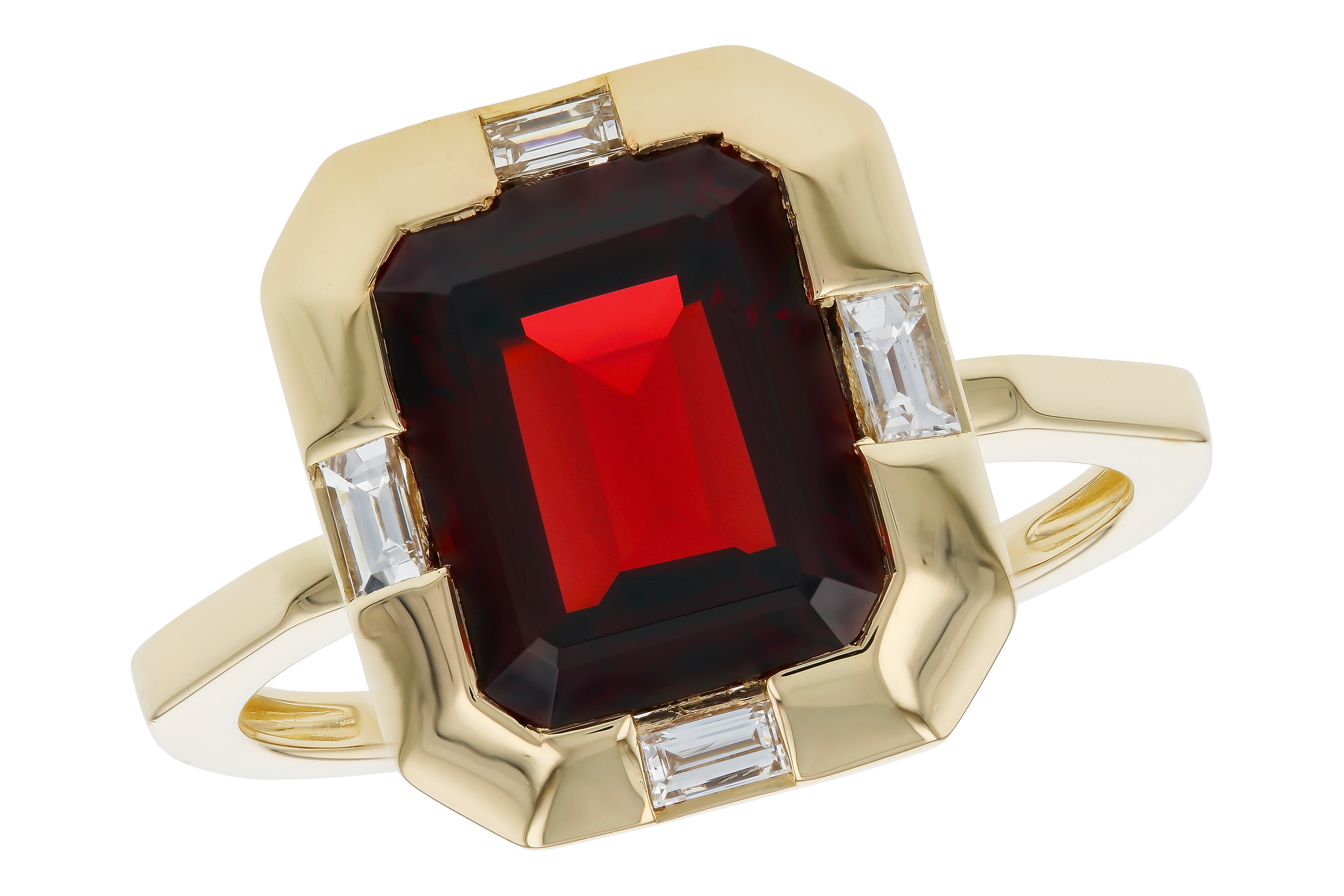 L283-86151: LDS RG 3.65 GARNET 3.82 TGW (10x8MM GAR)