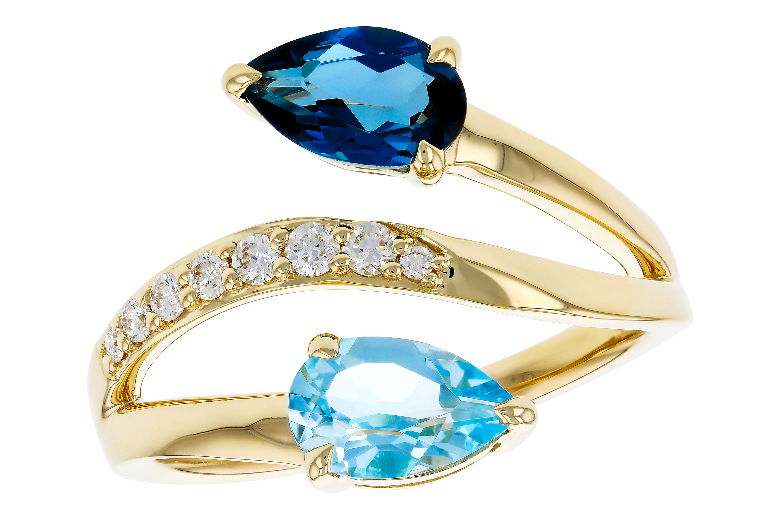 L284-73397: LDS RG 3.56 TW BLUE TOPAZ 3.70 TGW (8x5MM BT)