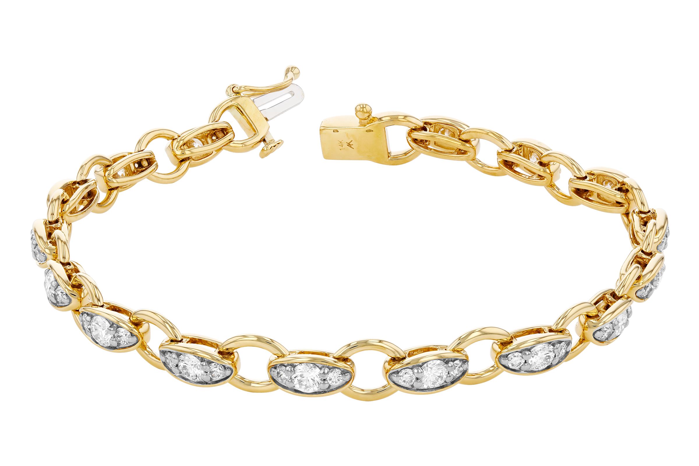 L284-74351: BRACELET 2.20 TW (7")
