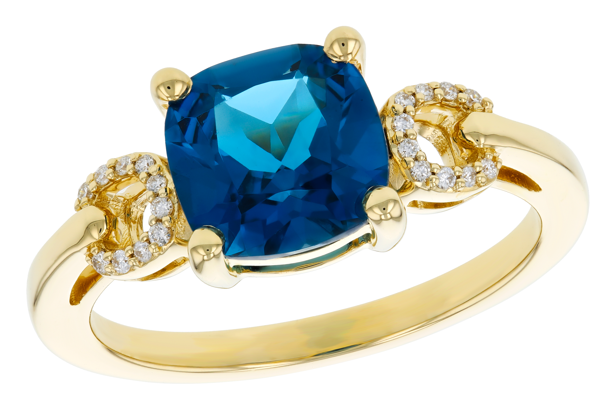 L284-75224: LDS RG 2.16 LONDON BLUE TOPAZ 2.21 TGW (8MM LBT)