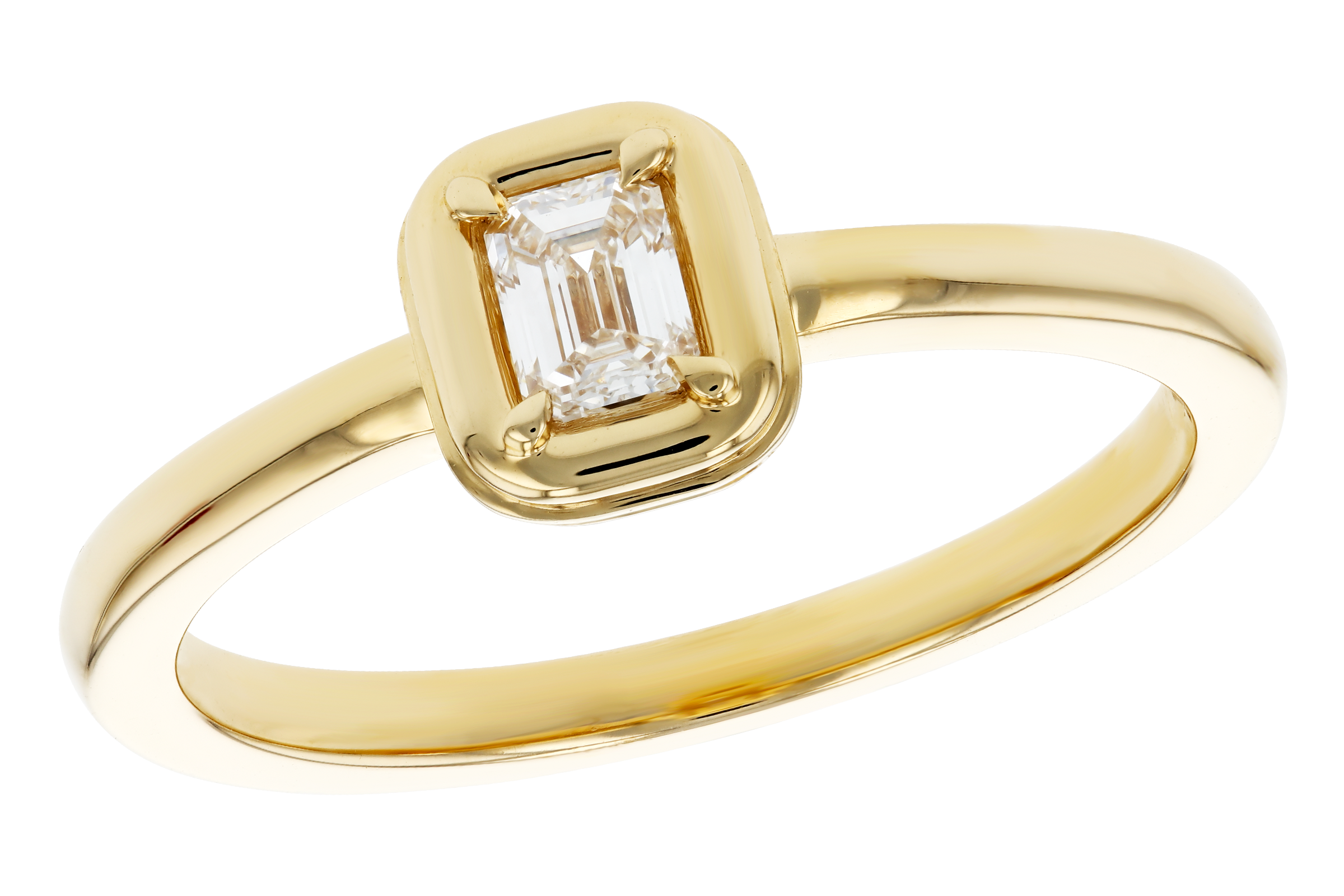 L284-75270: LDS DIA RG .24 EMERALD CUT DIA