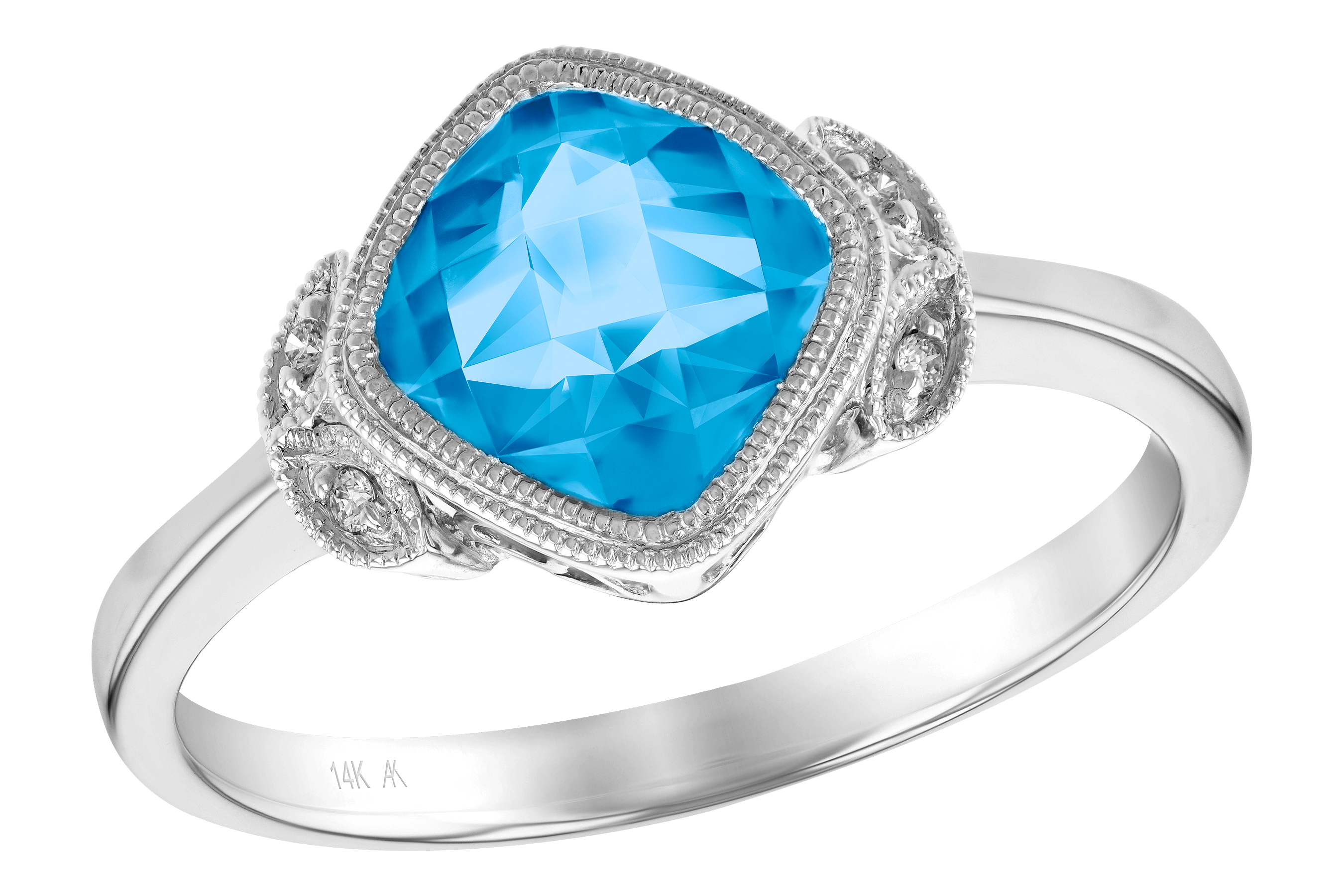 M195-70679: LDS RG 1.63 BLUE TOPAZ 1.65 TGW