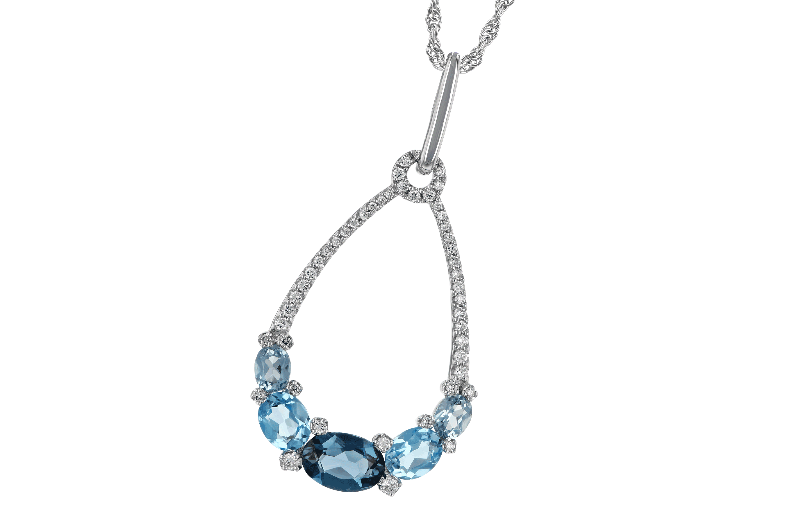 M196-58860: NECK 1.76 BLUE TOPAZ 1.96 TGW