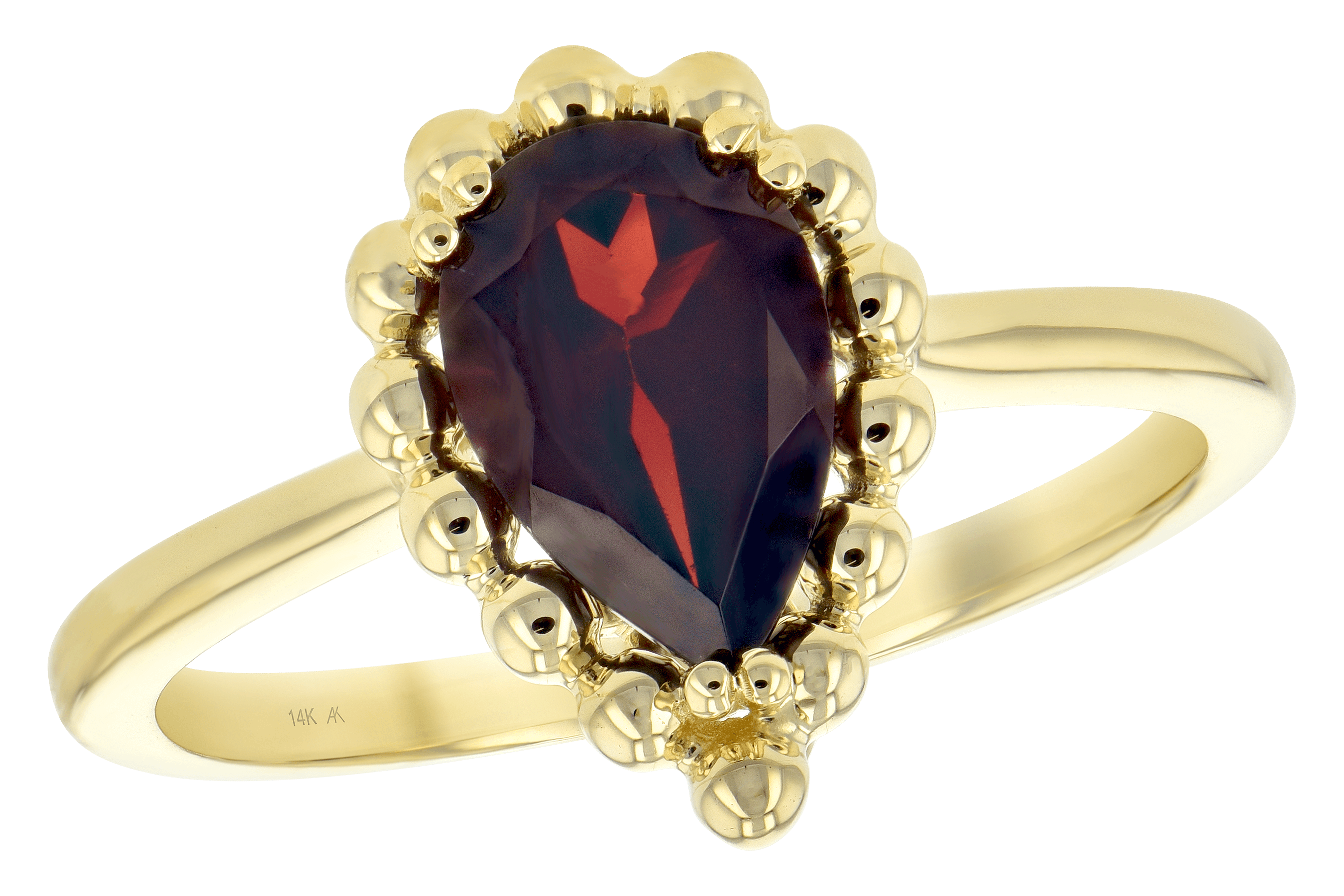 M198-40715: LDS GARNET RING 1.38 CT