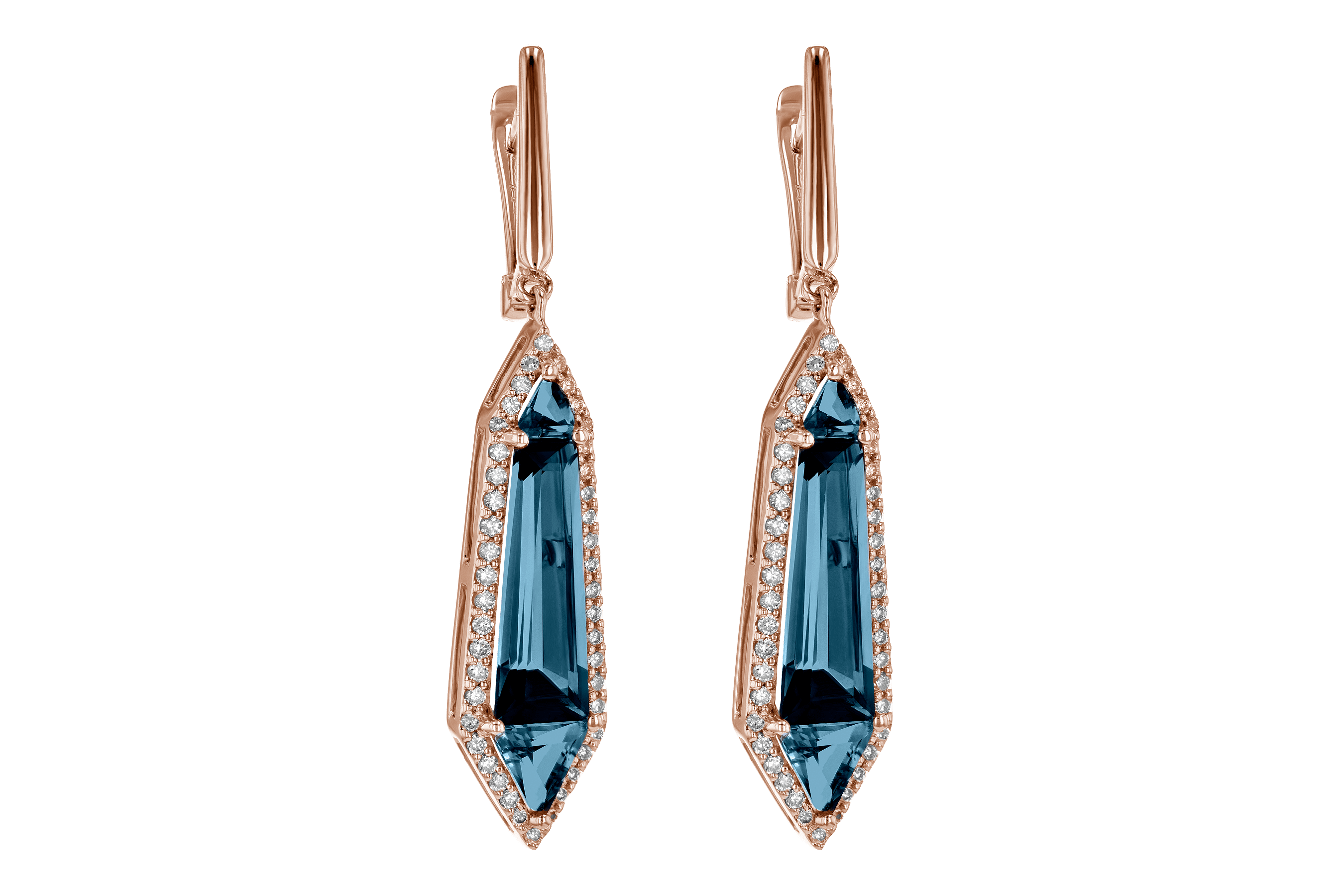 M199-30651: EARR 5.25 LONDON BLUE TOPAZ 5.67 TGW