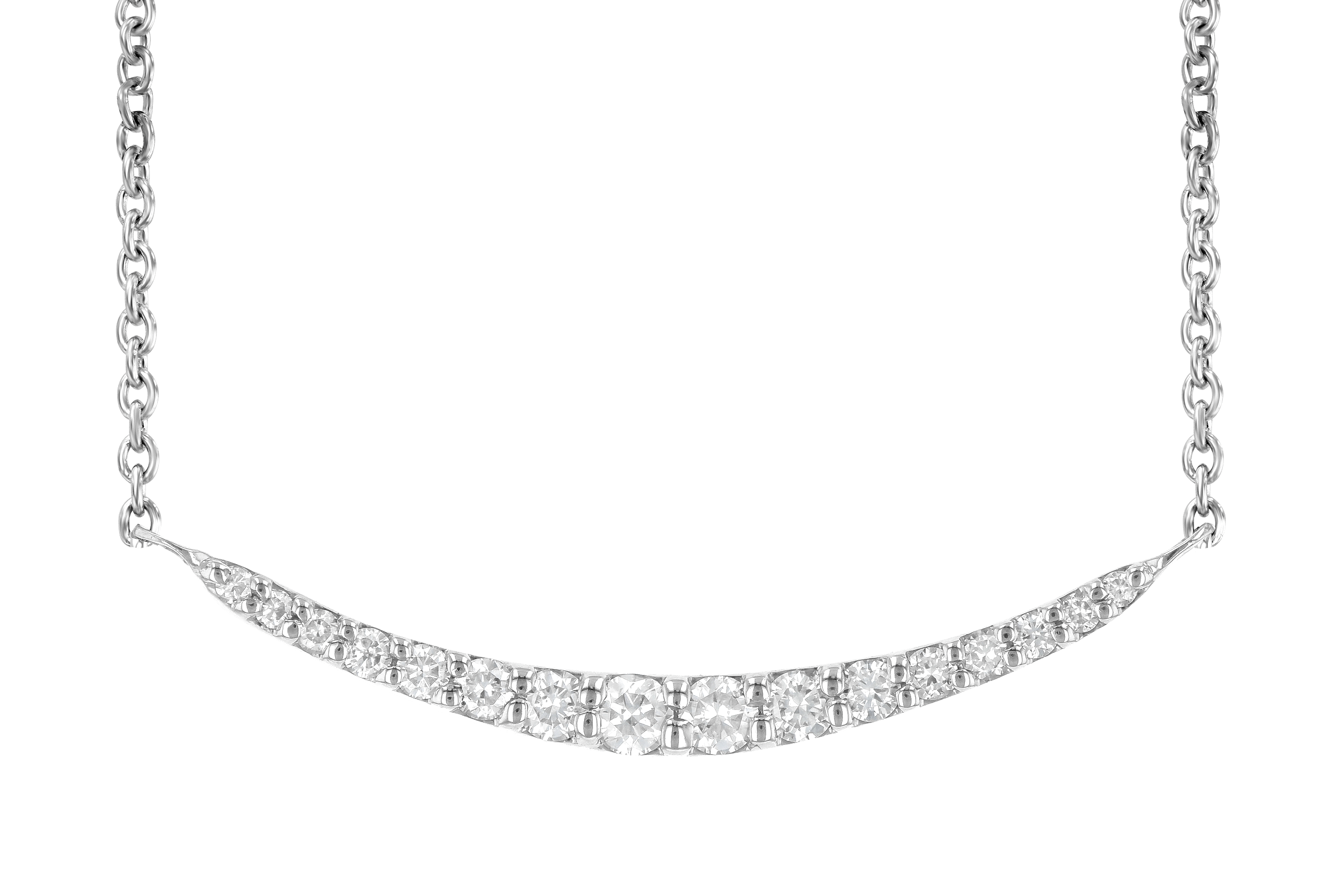 M199-32542: NECKLACE .20 TW (16 STONES)