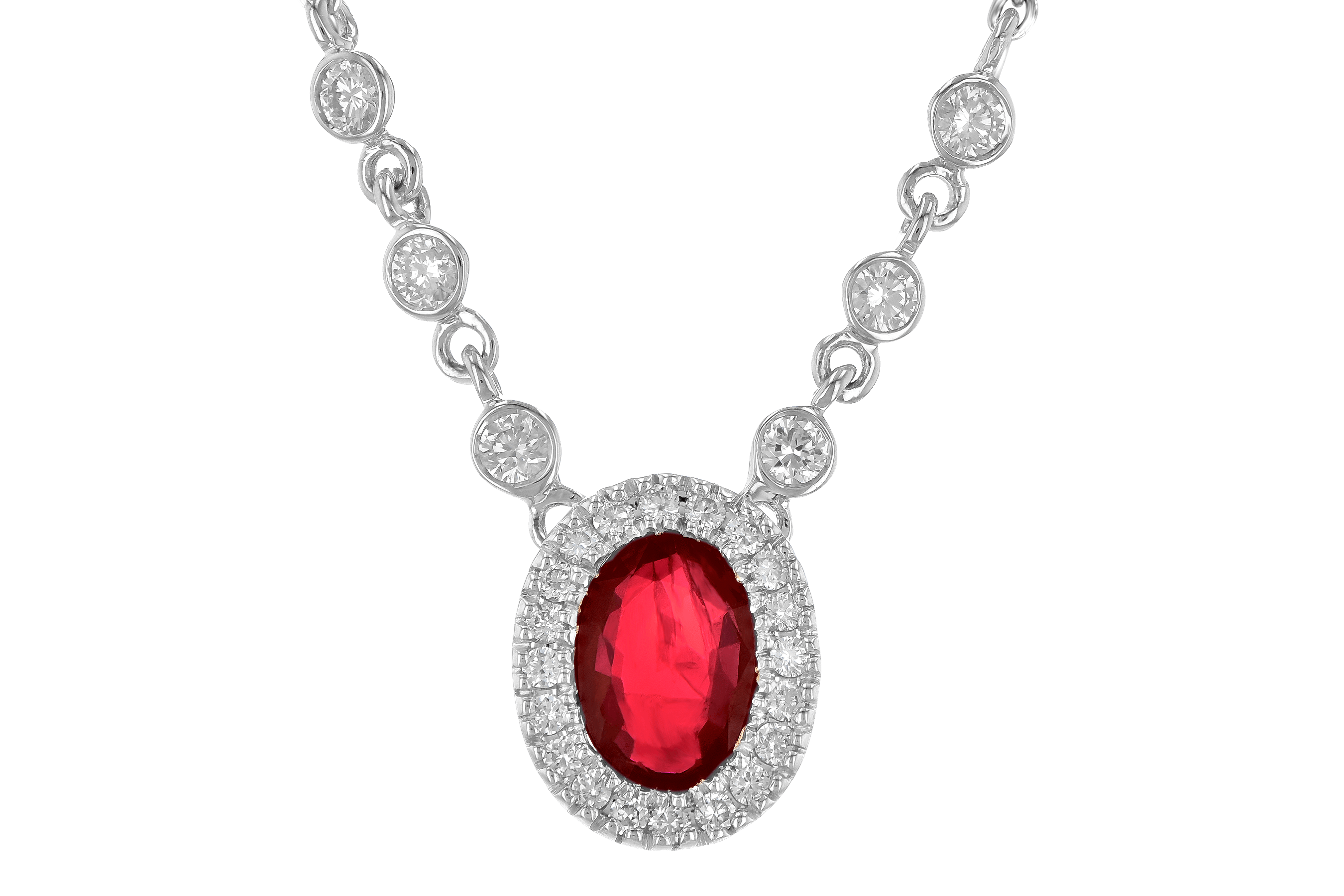 M199-34288: NECK .70 RUBY .94 TGW (17")