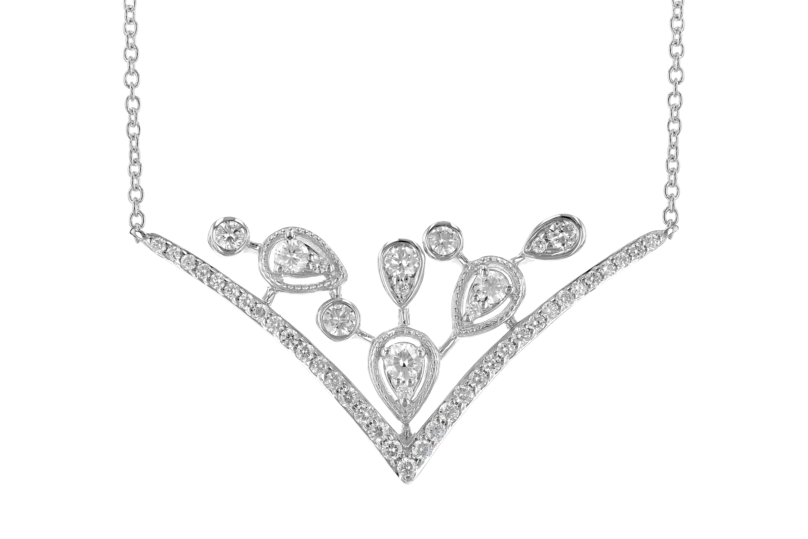 M282-04297: NECKLACE .45 TW