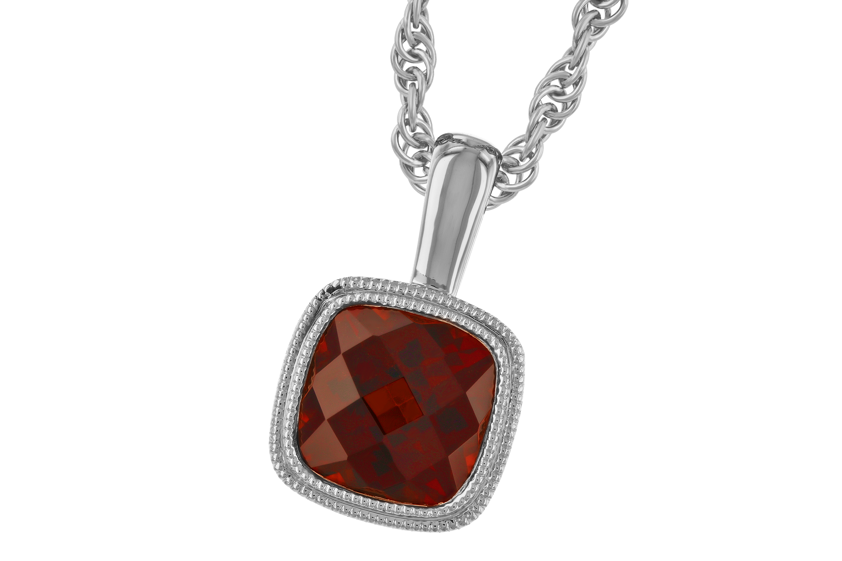 M282-97088: NECKLACE 1.22 CT GARNET