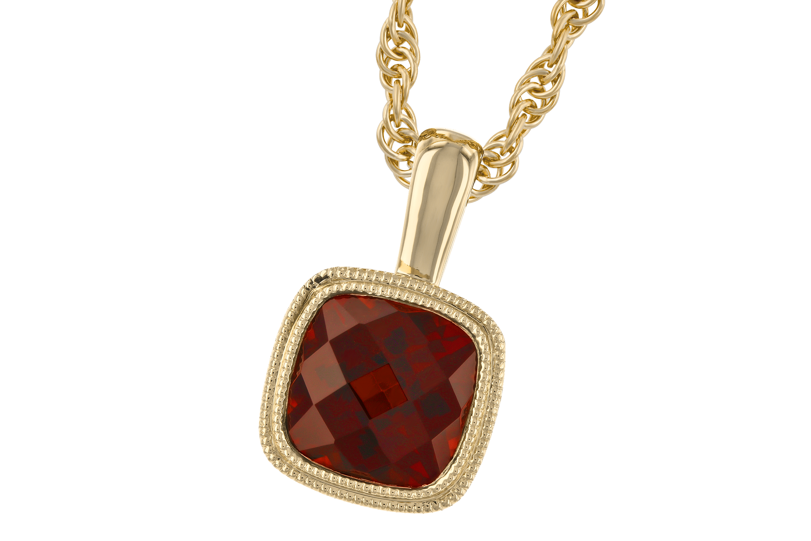 M282-97088: NECKLACE 1.22 CT GARNET
