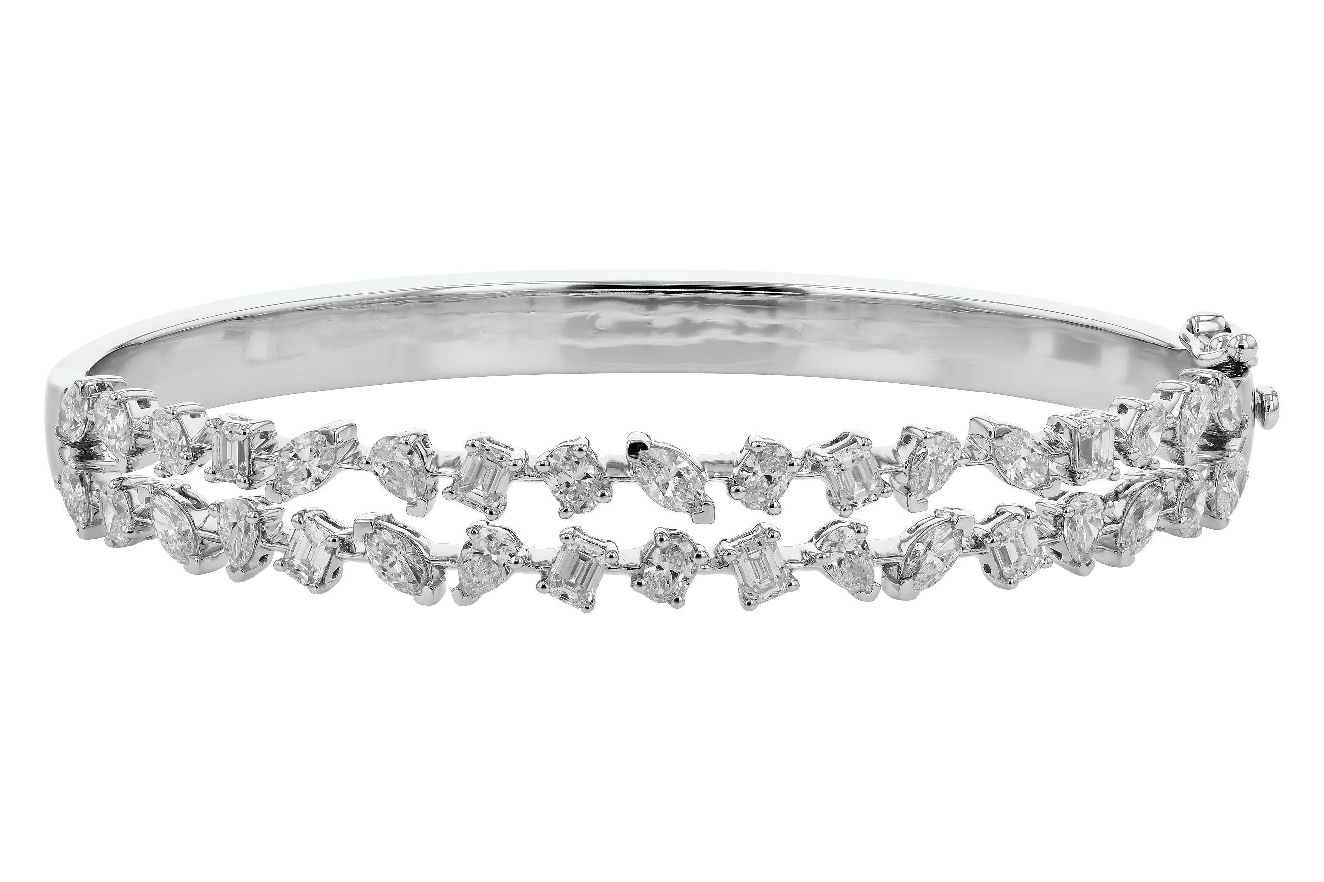 M282-98906: BANGLE 3.50 TW FANCY CUT DIAS