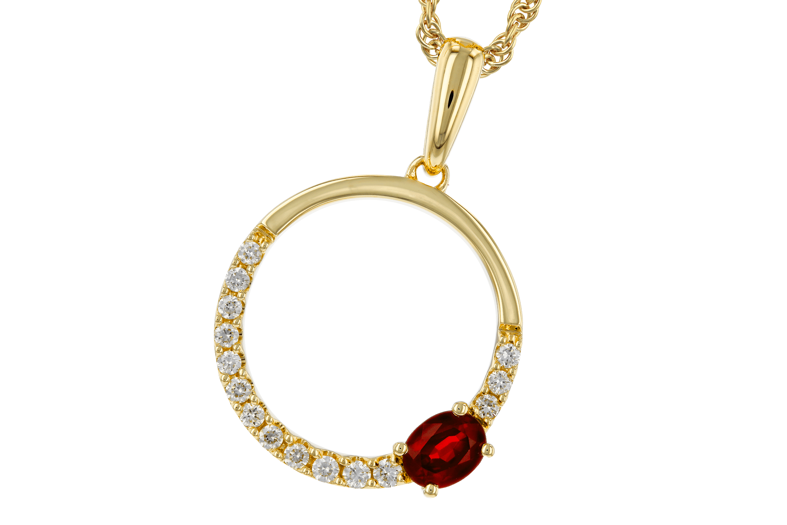 M283-85197: NECKLACE .26 RUBY .41 TGW